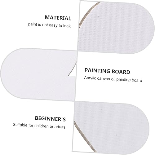 Miniatura 4 de EXCEART Tablero de dibujo de lienzo de pintura de lienzo Panel de pintura de lienzo en forma de corazón, tablero de lienzo de arte, lienzos de