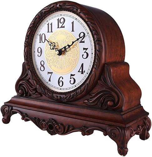Miniatura 3 de Table Clock Modern Table Clock Home Living Room Table Clock Retro Clock Music Movement Alarm Clock Ornaments Desk Clock