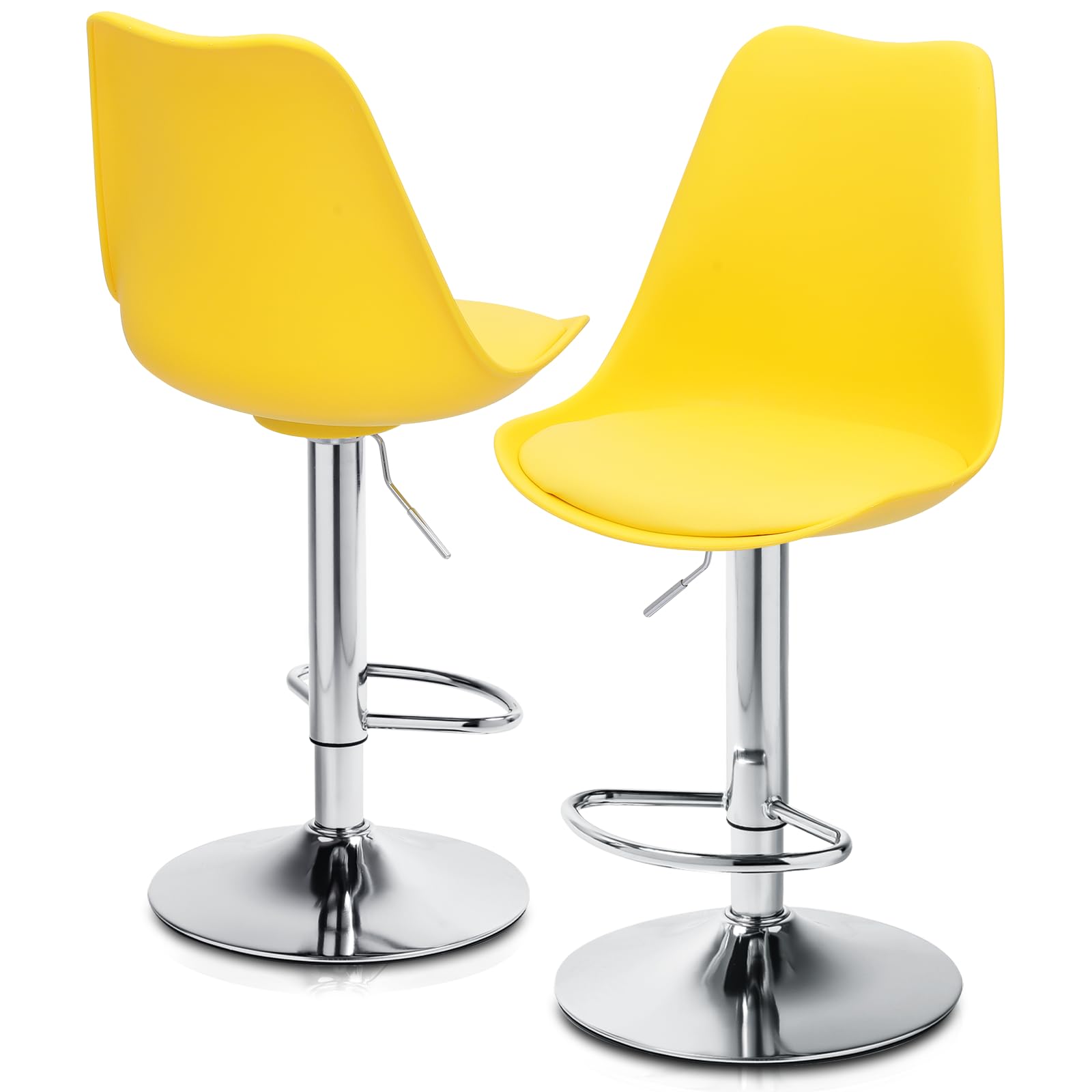 Pvc Bar Stools Amazon.com : MoNiBloom Counter Height Bar Stools Set of 2, Adjustable ...