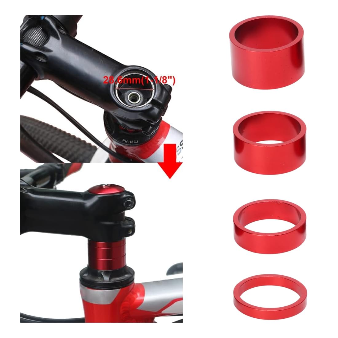 Gatuxe Distanziale Per Cuffia In Fibra Di Carbonio, Taglio Leggero E - Foto 4