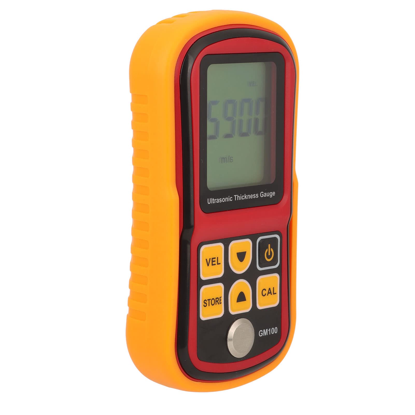 Haofy Medidor de Espesor Digital Pantalla LCD de 4 Dígitos Medidor de Espesor de Metal con Vista Estadística para Taller de Mecánica de Cobre y Acero