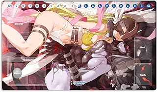 New Mlikemat DTCG Duel Playmat Digimon Angewomon & Ladydevimon Trading Card Game Mat Desk Pad + Free Bag
