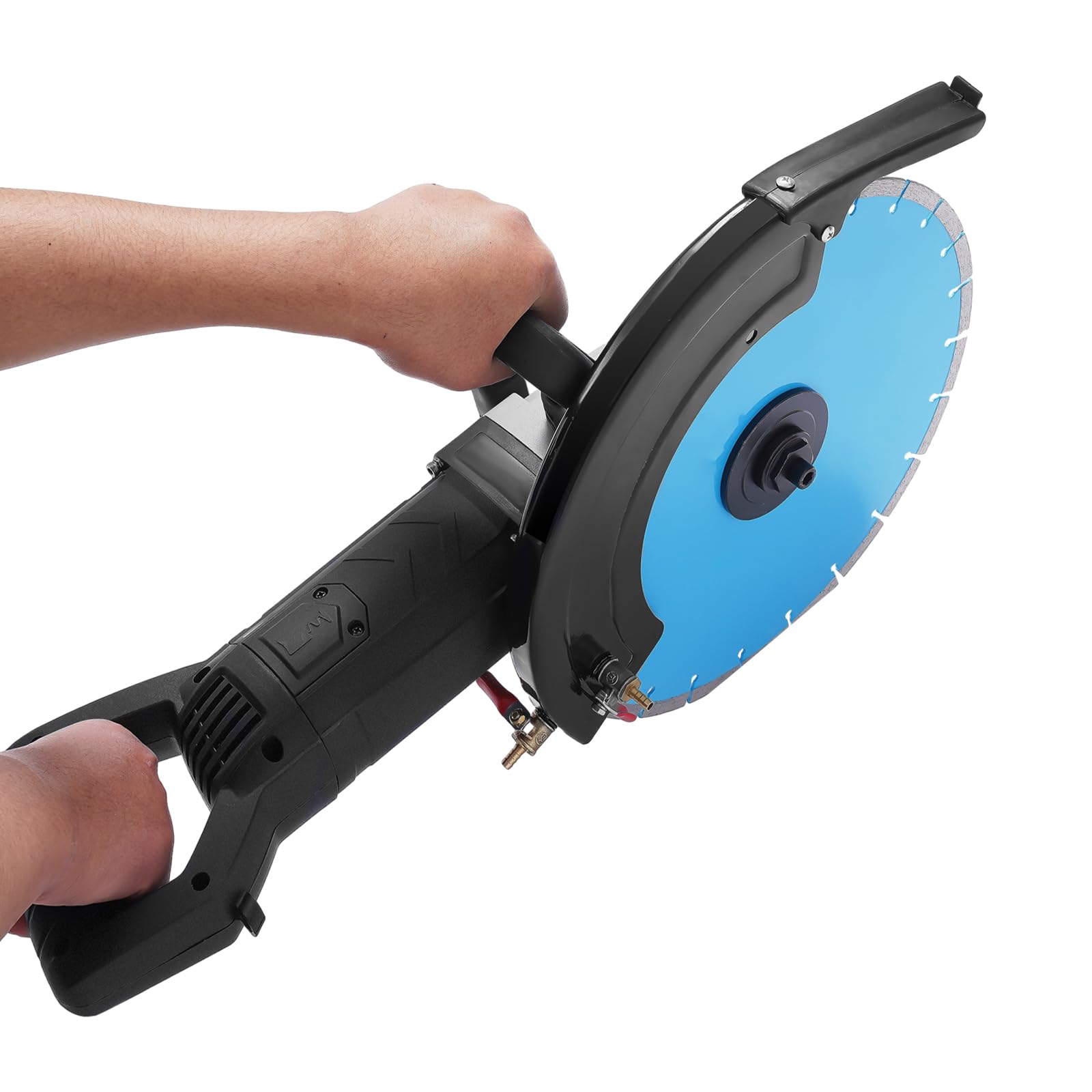 Sega elettrica per calcestruzzo, potenza massima di carico 5800 W, profondità di taglio massima 135 mm, velocità di rotazione di 3800 giri/min, sega per calcestruzzo, nero