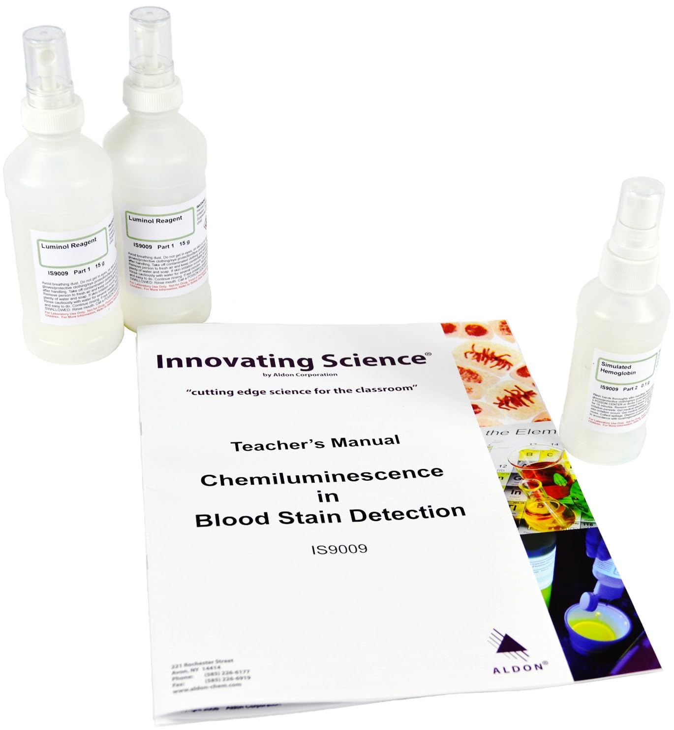 ALDON Innovating Science Chemiluminescence in Blood Stain Detection Forensic Kit