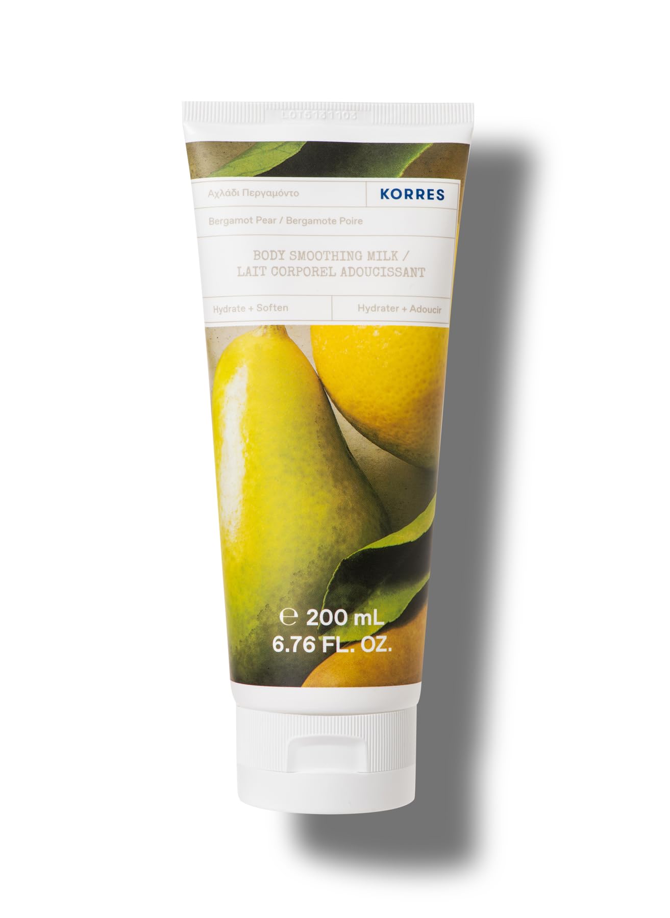 Korres Bergamot Pear Body Smoothing Milk 200ml Hydrate + Soften