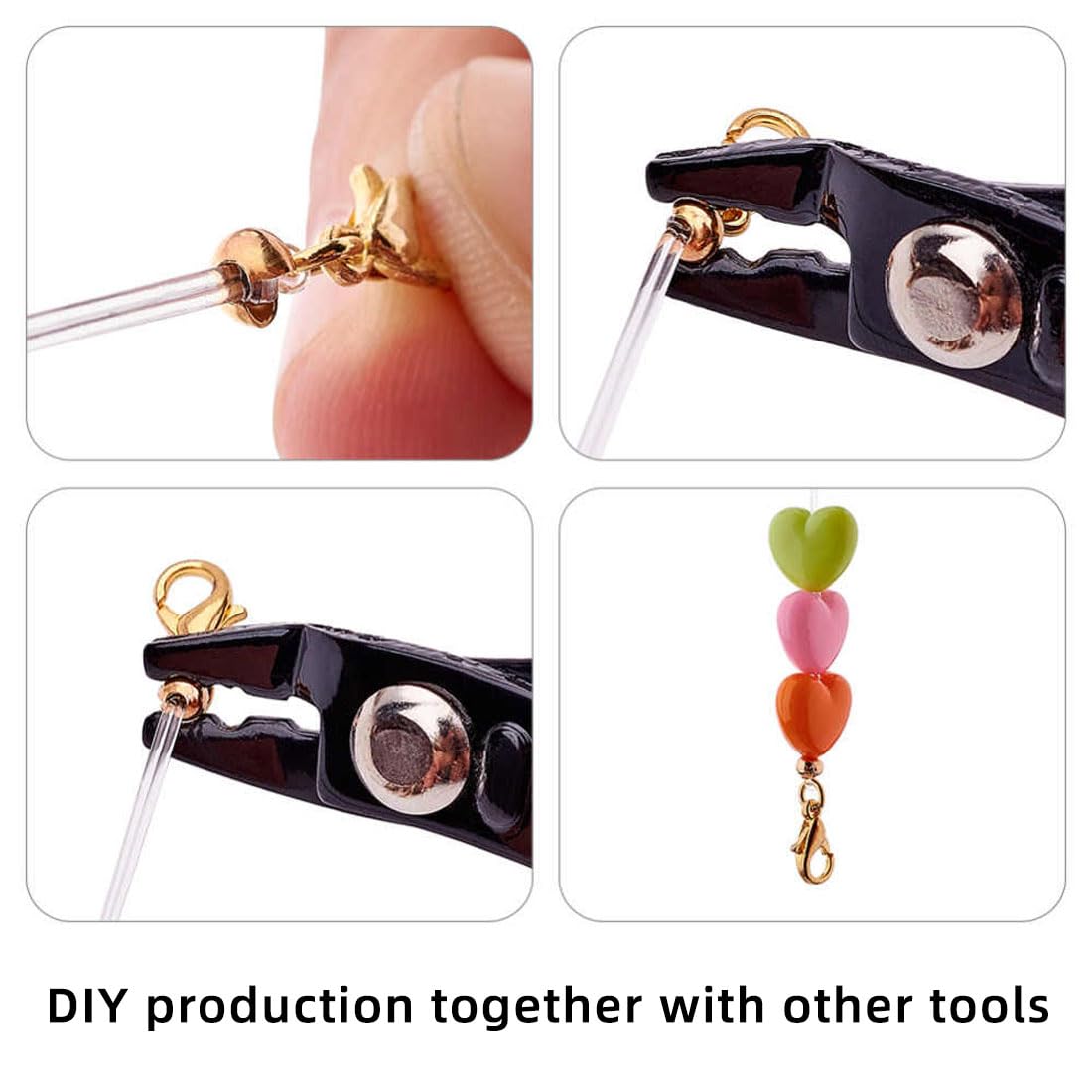 2400 Perline A Crimpare TOAOB - In Metallo, 2mm E 2.5mm, 6 Colori, Per Braccialetti E Gioielli Fai Da Te - Foto 9