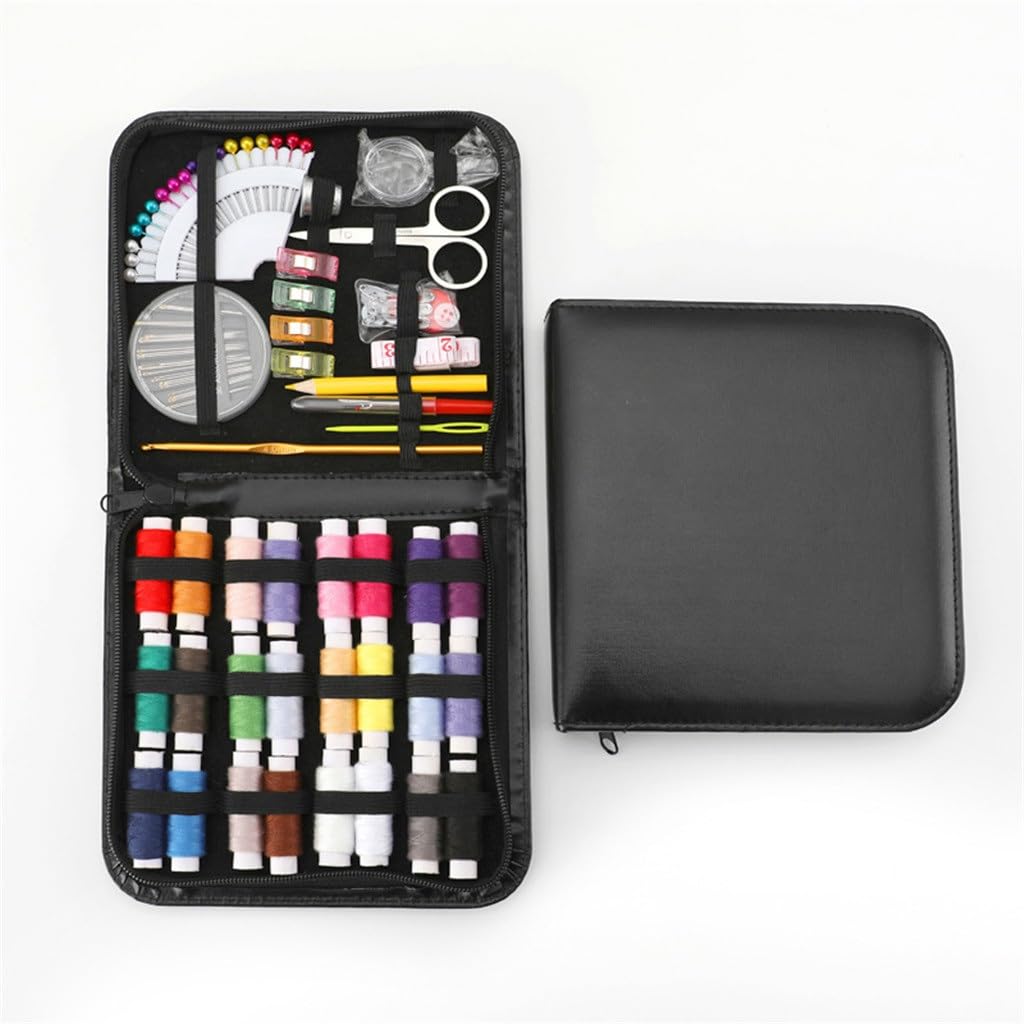 Kit de Costura portátil, Caja de Costura, combinación de Costura para el hogar con Herramientas de Bordado de Punto de Cruz