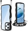 Xiaomi Redmi 12 5G Case, Clear, Shoulder Shaomi Ridmi 12, 5G Cover, Clear, Popular, Cute, Shockproof, Smartphone Case, Neck or Shoulder, Thin, Lightweight, TPU Strap, Removable, Adjustable Length