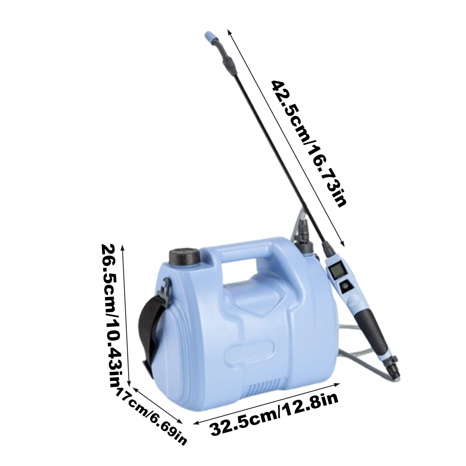 Spruzzatore Elettrico Serbatoio da 5L con Indicatore Batteria per Spray
