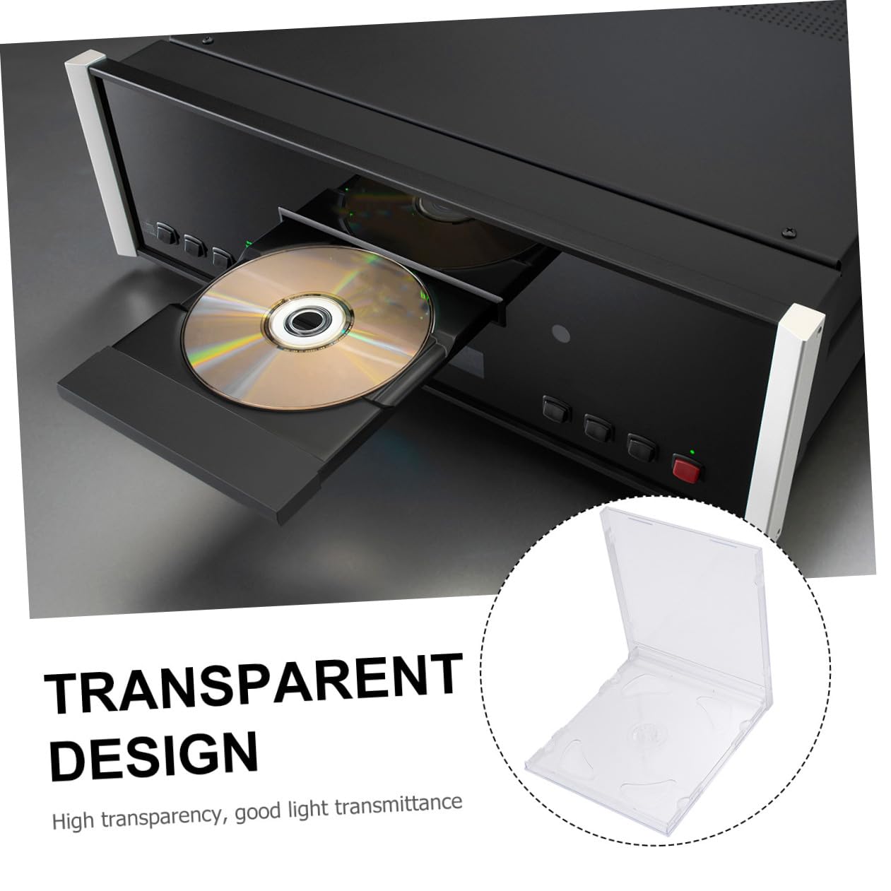GALPADA Custodie per CD Doppie Trasparenti in Plastica Rigida, Confezione da 10 Pezzi, Portatili e Pratiche, per Conservare Dvd e CD a Casa
