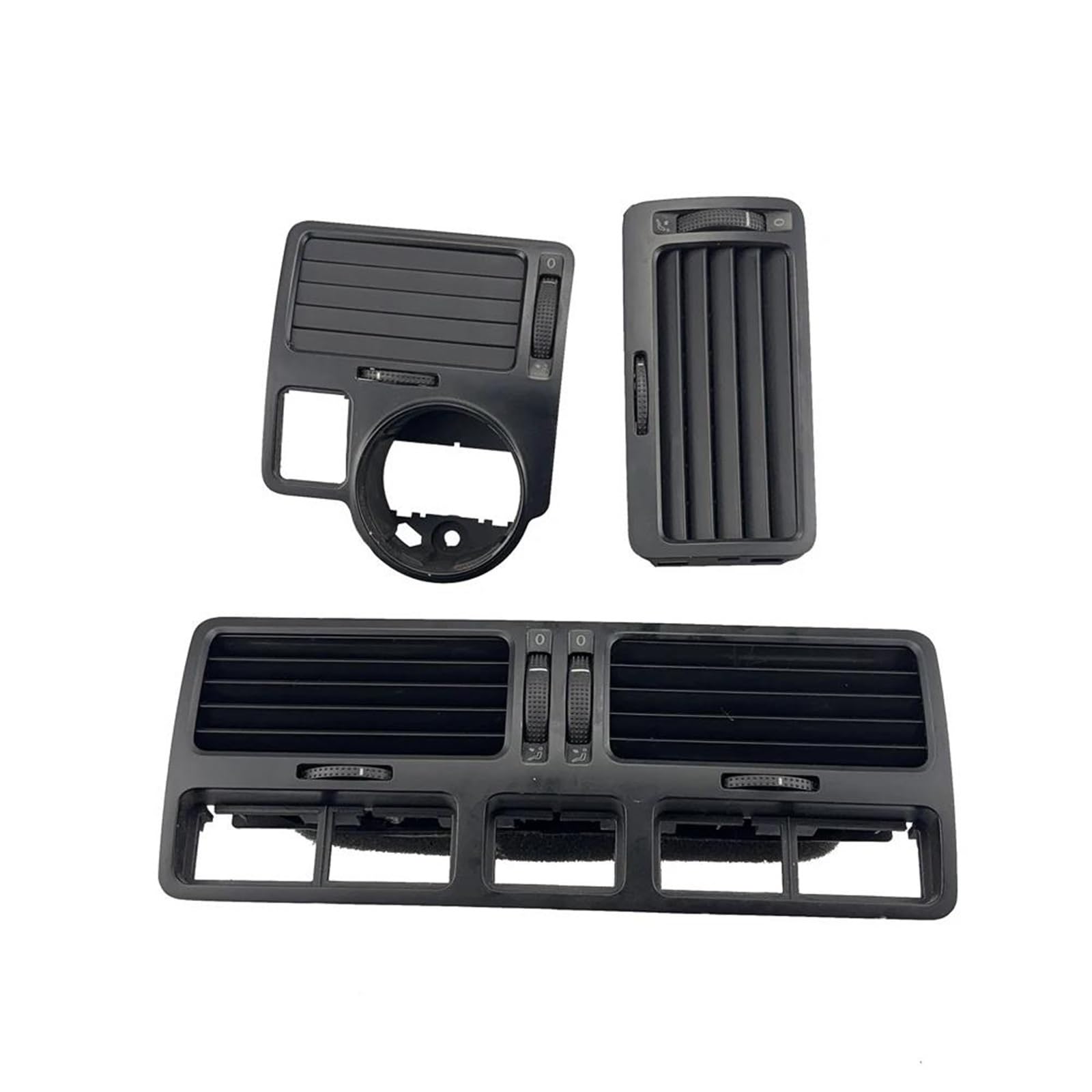 Piwine Color Name: 3 Pcs No Light Car Interior Air Vent Instrument Air Outlet Central Air-Conditioning For Vw For Golf 4 For Jetta For Bora For Mk4 R32 For Gti 1999-2004(Color Name: 3 Pcs No Light)