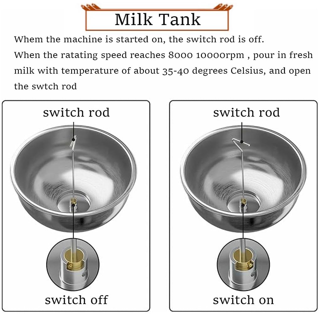 Macchina separatrice crema per latte fresco, separatore centrifugo elettrico per uso lattiero-caseario, ideale per la separazione della crema di latte di mucca, pecora e capra