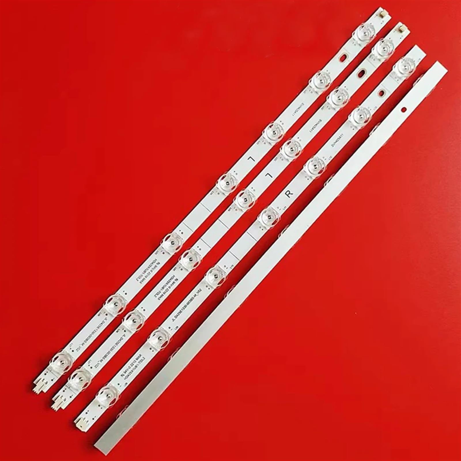 4TV (16 Pezzi) Striscia di retroilluminazione a LED Compatibile for Hisense JL.D425E1330-003BS-M_V02 43 "TV 43R6E3 43h6g 43R6090G 43H6570G 43R6000GM 14 Lampada (Color : 16PCS(4TV))
