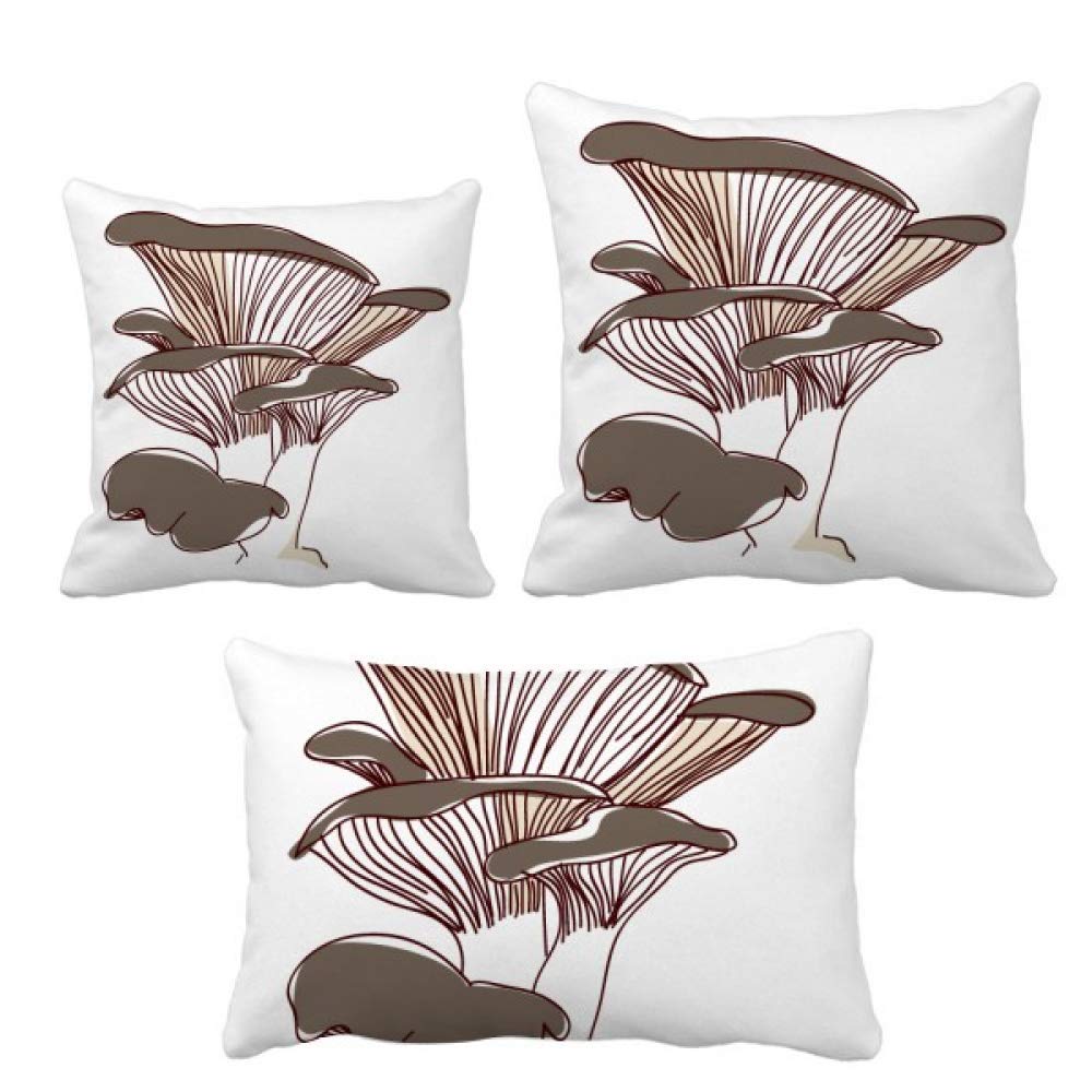 Housse de coussin champignon pour un salon cocooning et nature