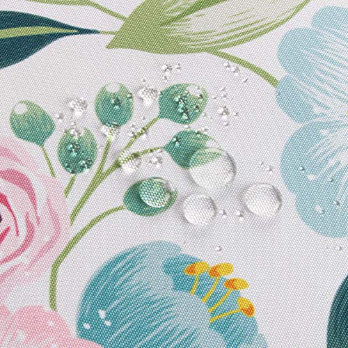 Image of EHouseHome Outdoor Indoor 60inch Round Tablecloth with Umbrella Hole and Zipper, Waterproof Zippered Patio Cloths, Spring /Summer Table Covers for Backyard Circular Table /BBQs /Picnic