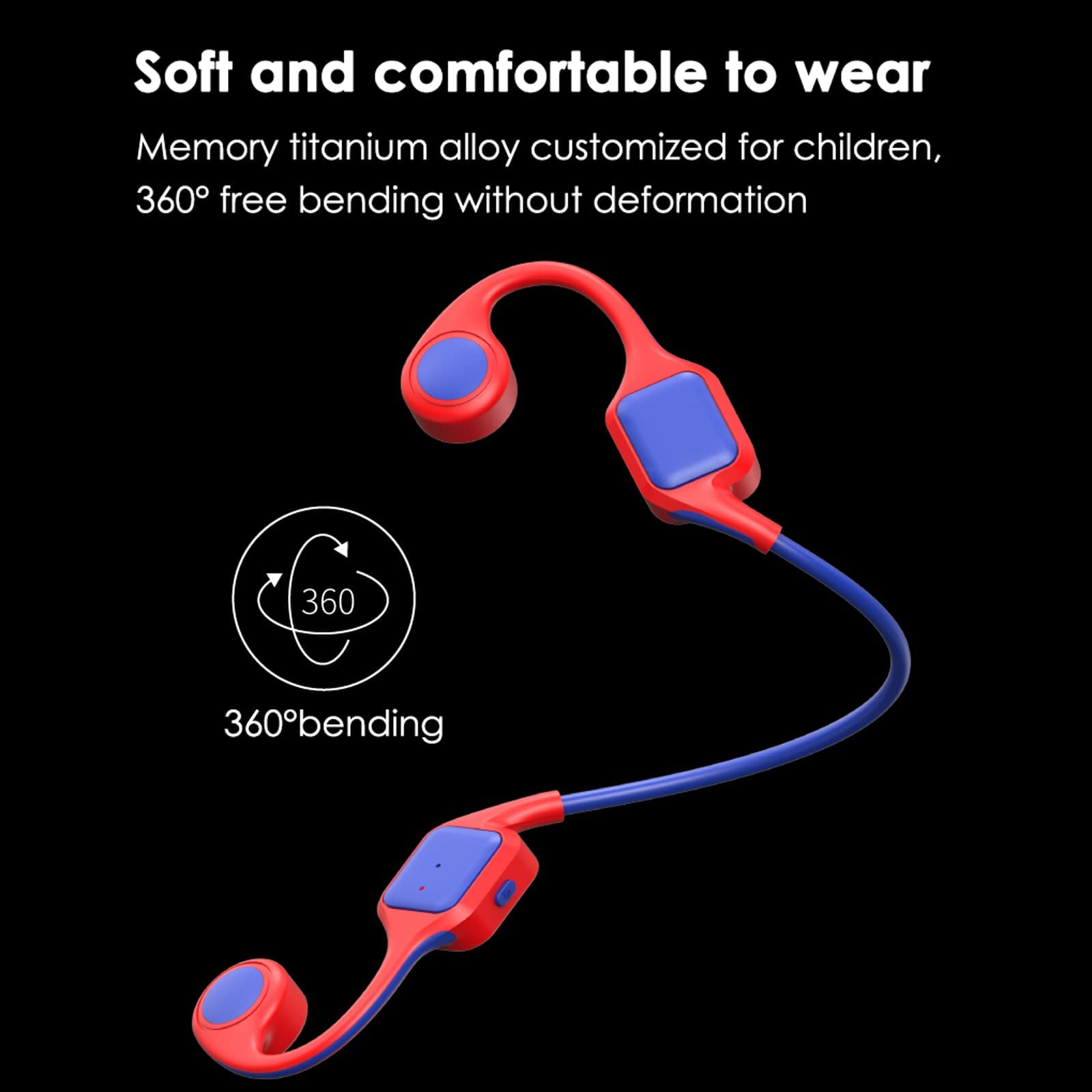 Knochenschall Kopfhörer Kinder kabellos Bluetooth für Schule Open-Ear Sportkopfhörer für Jungen Mädchen Bone Conduction Wasserdicht wireless Kopfhörer mit Ohrbügel für iPad Tablet Kindle Reise Rosa