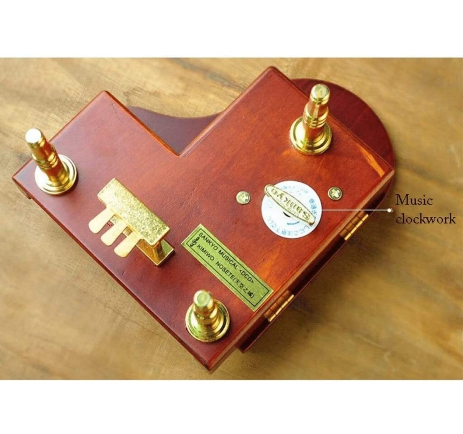 VVABRA Caja de Música Caja de Musica Caja De Música De Piano De Cola Granate con Banco Caja De Música De Cuerda De Madera para Amigos Cumpleaños De Navidad Caja Musical Cajas Musicales