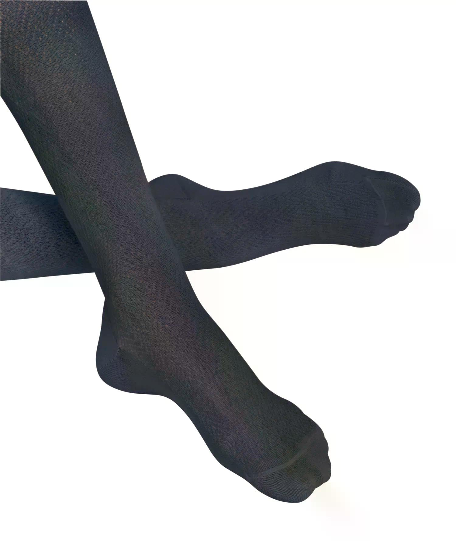 FALKE Kobiety Rajstopy Fable Estate W Ti wełna grube z wzorem 1 Sztuka, Niebieski Space Blue 6116, 36-38