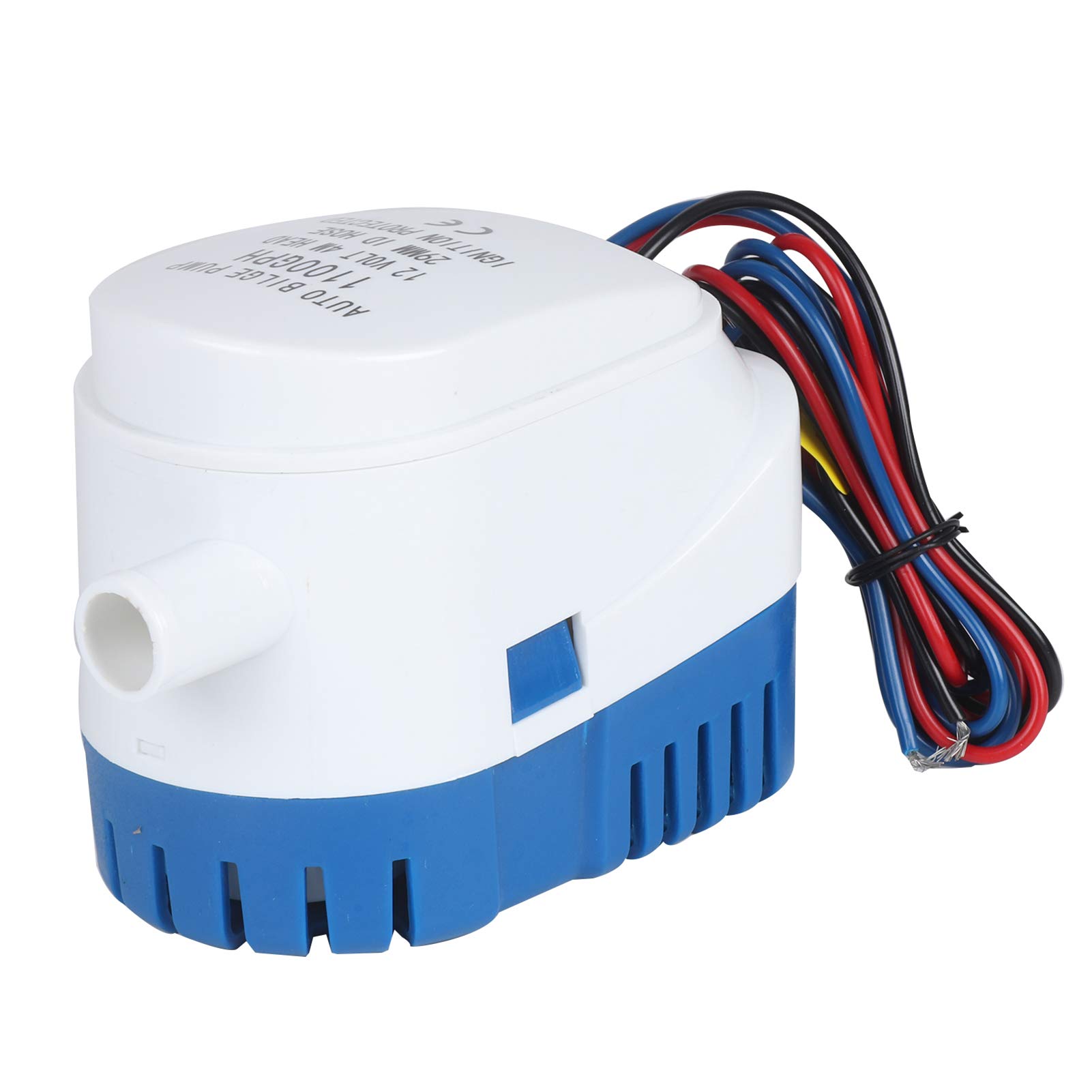 Ballshop Blue Automatic Bilge Pump 12V 1100Gph Automatic Submersible Bilge Automatic Submersible Bilge Pump Fully Auto Float Switch Internal For Ponds