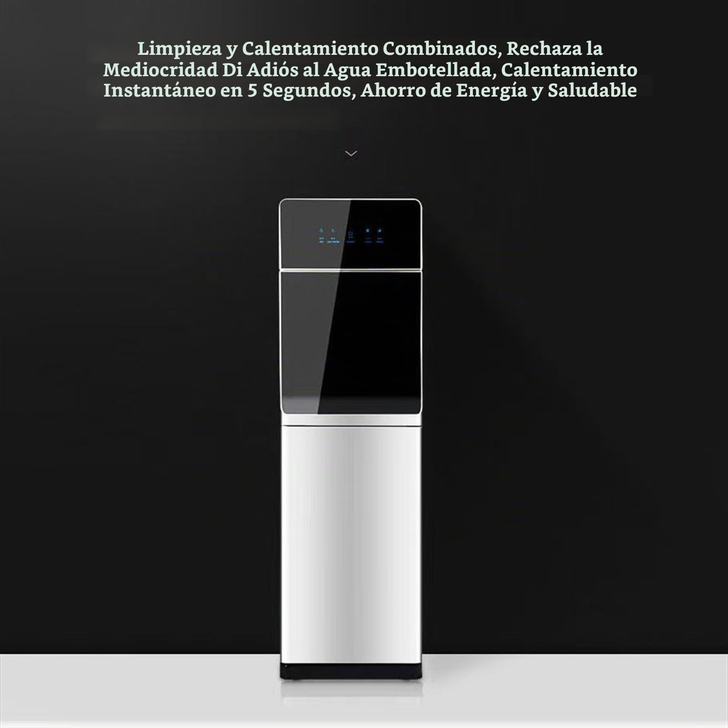 Dispensador independiente de agua alimentado por red con temperaturas calientes y tibias para uso doméstico y de oficina