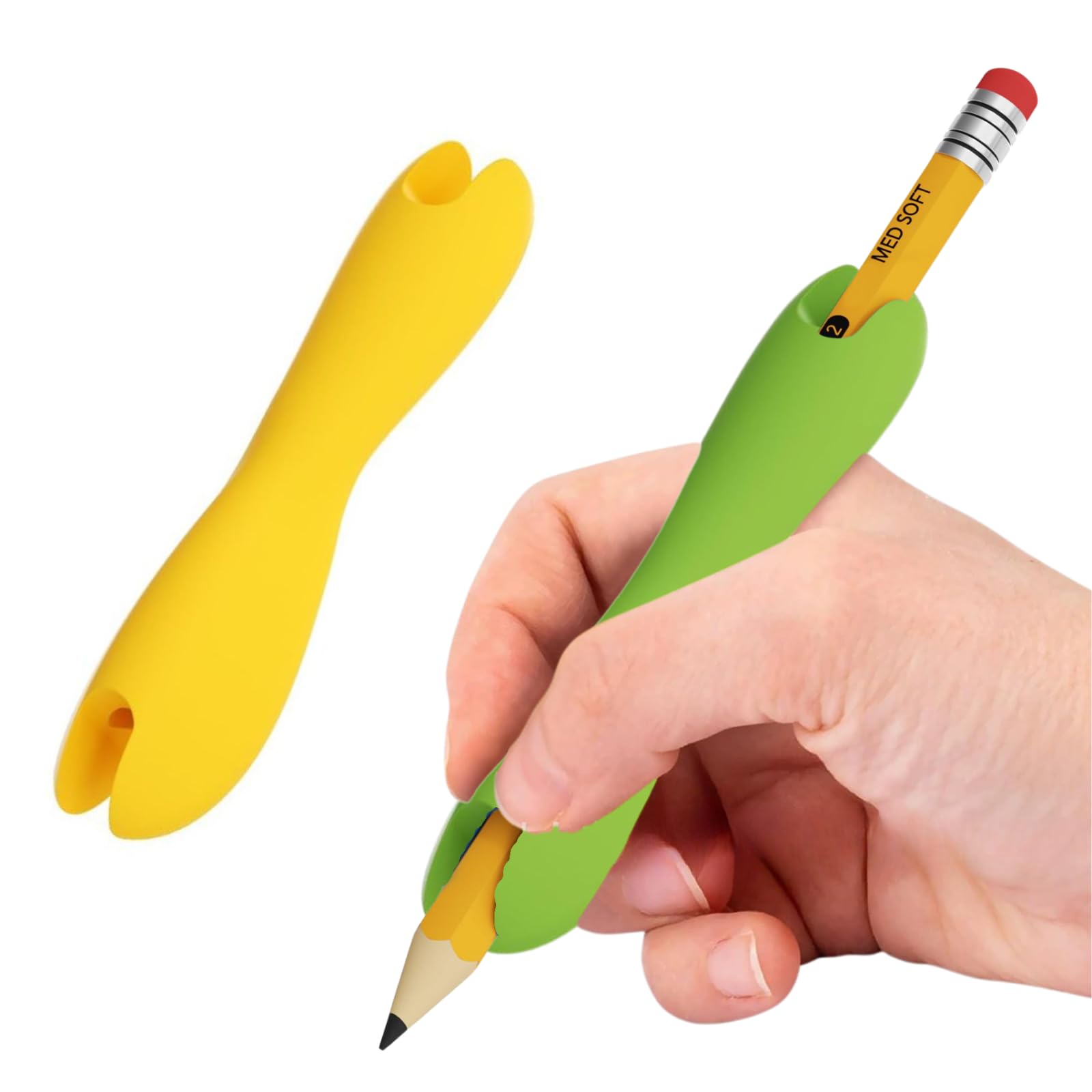 Amazon.co.jp: ATAK 鉛筆 グリップ 2個【ペンだこから解放されるペン