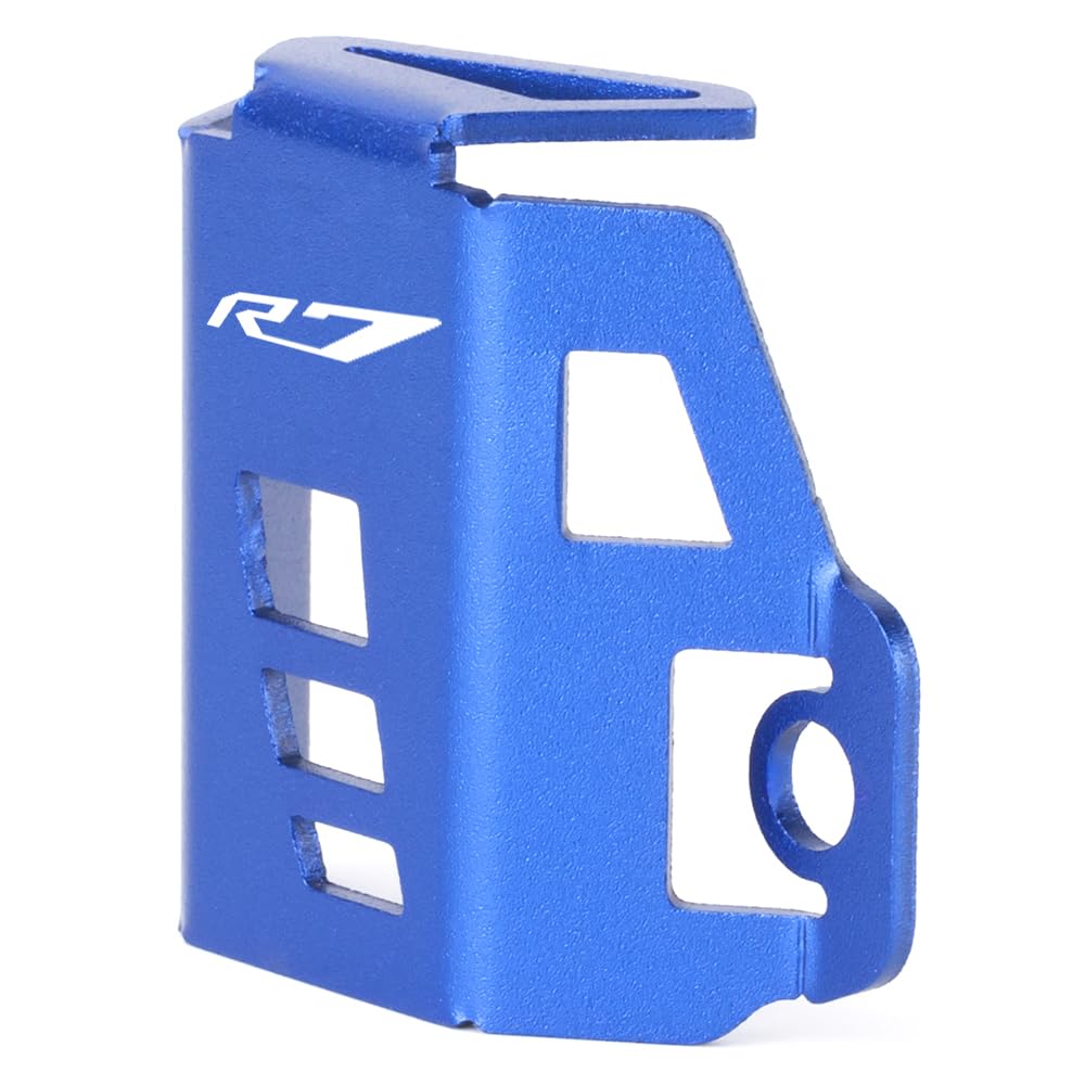 Modeer Kit d'accessoires de moto - Couvercle de protection pour réservoir de liquide de frein CNC pour YZF R7 (1999-2025) | Pièces de tuning yzf-r7 yzfr7 de qualité supérieure (bleu)