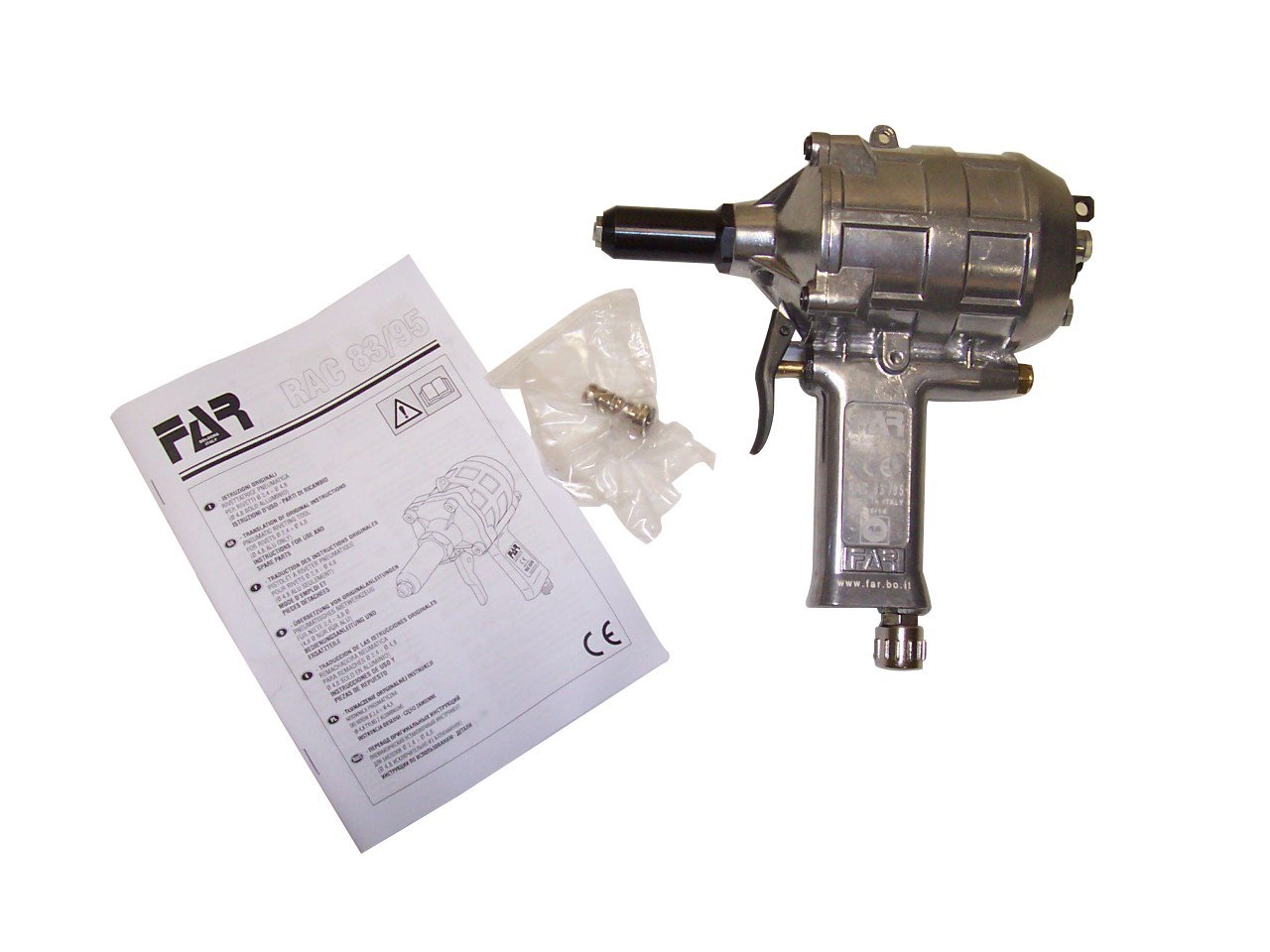 Rivettatrice Pneumatica Modello 'Rac 83' Professionale. Per Rivetti Di Tutte Le Leghe.