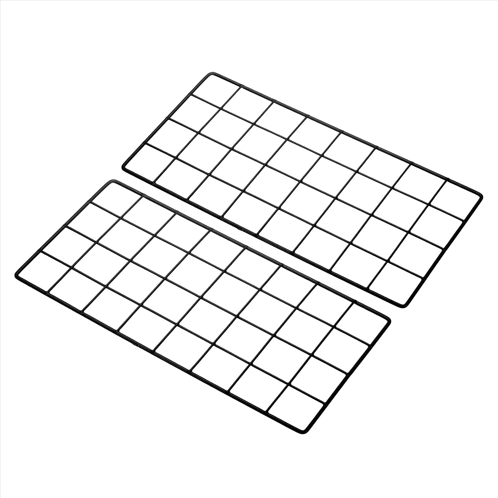 PATIKIL 16"x8" Wire Grid Panel, 2 Pack Board Photo Pictures Memo Display Grid Panels Hanging Organizer Wall Decorative Panel for Home Office Wedding,