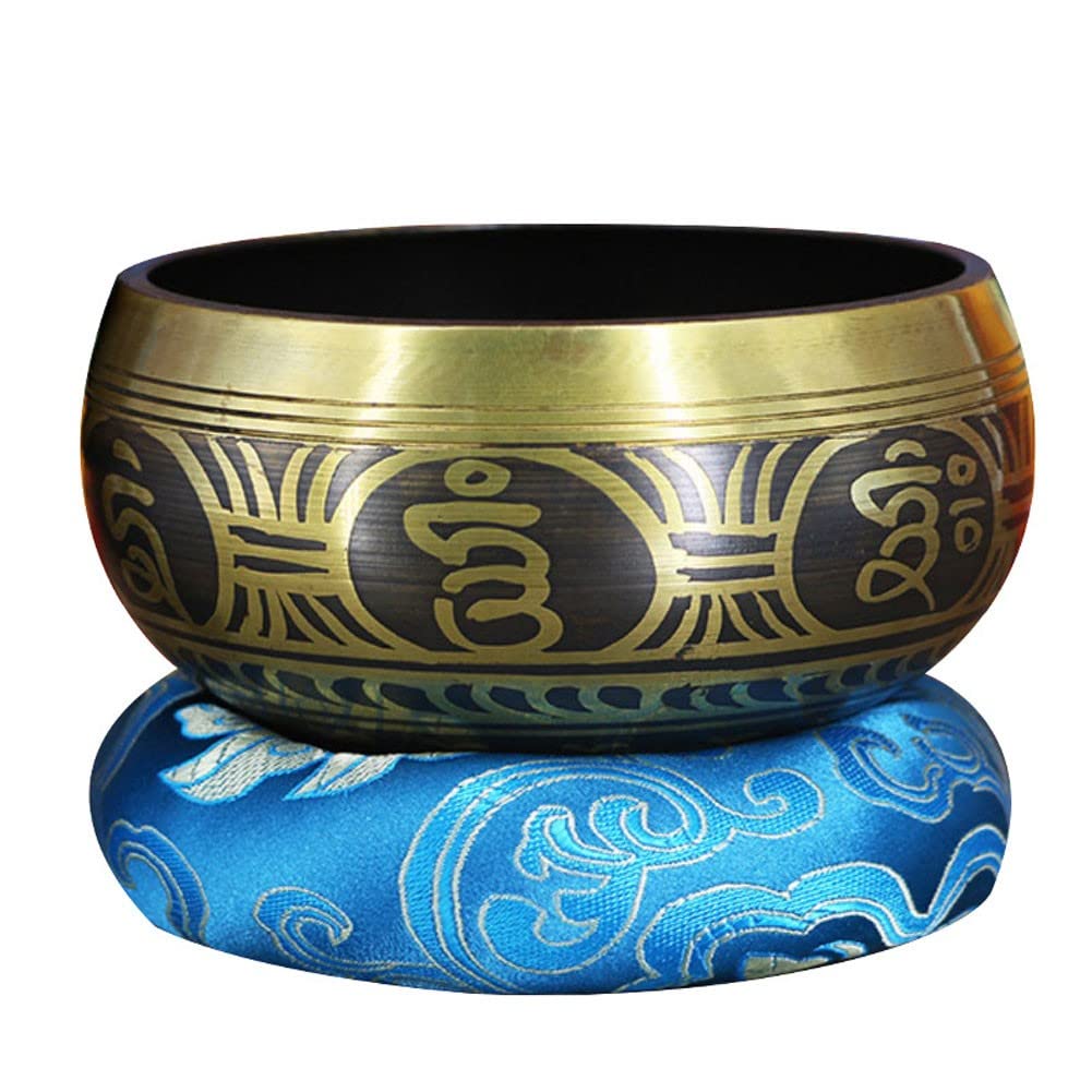 Campane tibetane, Facili da Suonare, creano Un Suono Meraviglioso per la guarigione olistica, Il Sollievo dallo Stress, la Meditazione e Il rilassamento (9,5 cm)