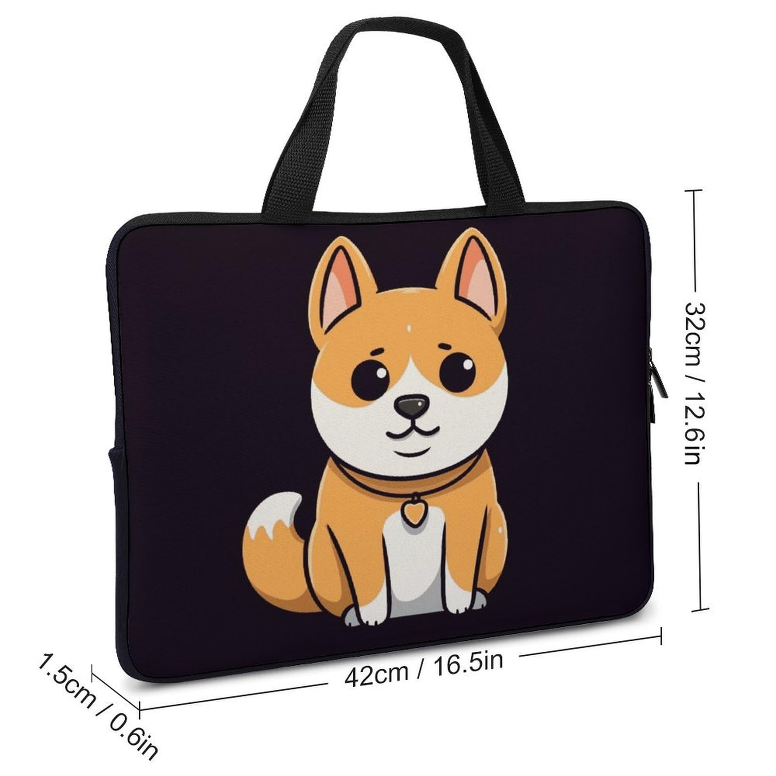 Custodia per laptop da 17", ultra sottile, leggera e impermeabile, in neoprene resistente, con cinghia da polso