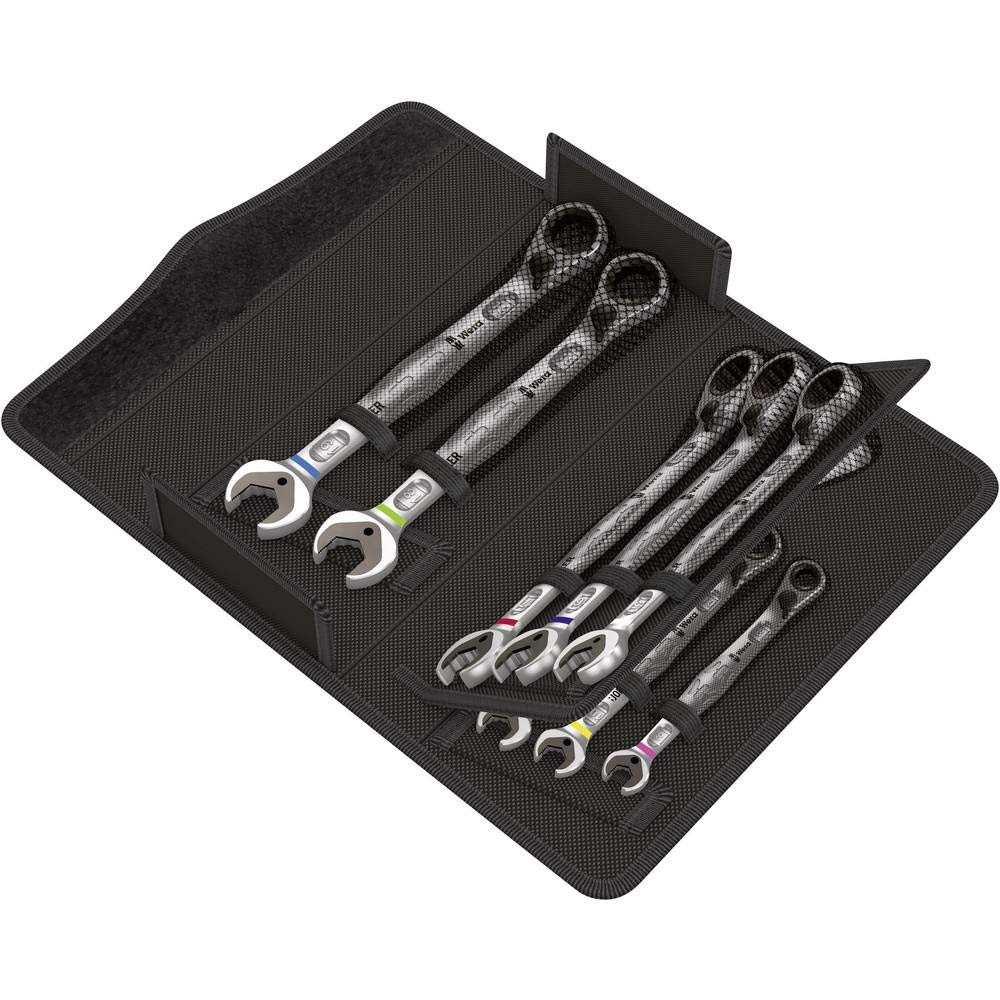 Wera 05020091001 6001 Joker Switch 11 Set 1, Kit con chiavi combinate piegate a cricchetto, metrico, 11-teilig
