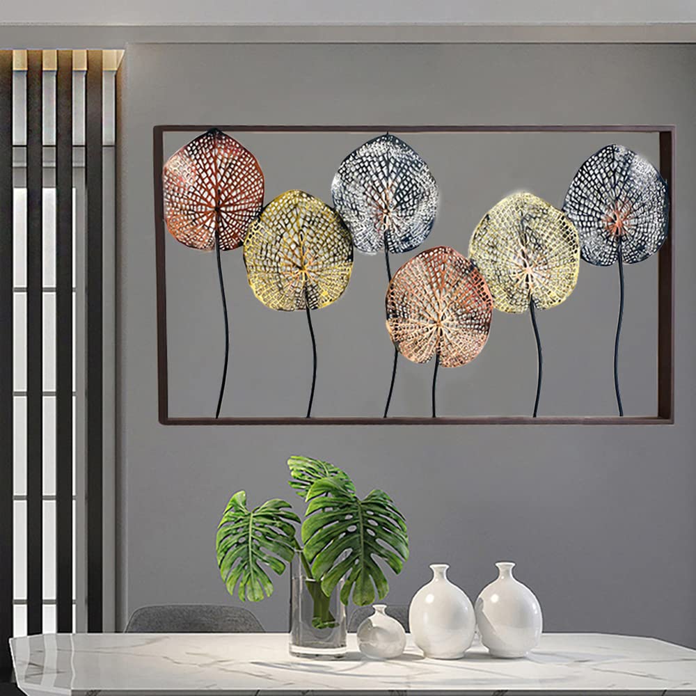 Fleur Feuille De Ginkgo Métal Décoration Murale Art Mural Salle à