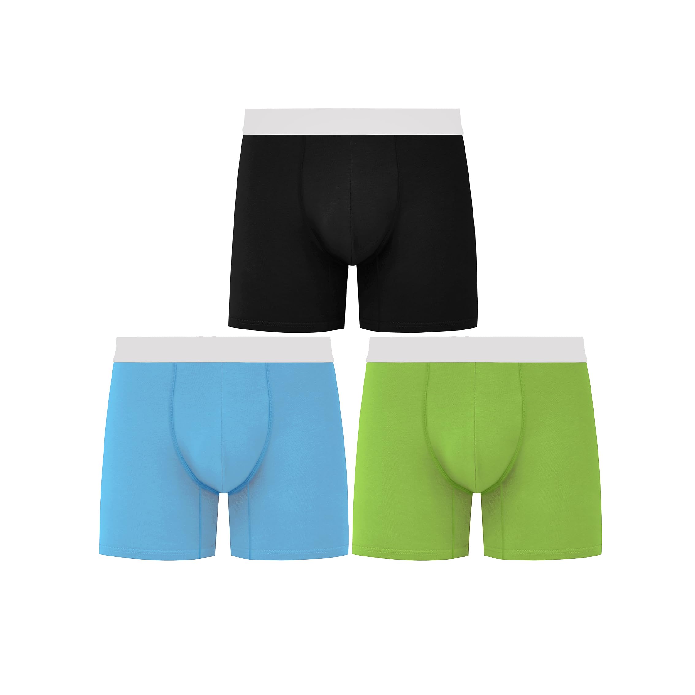 Sponsored Ad – Classic Stretch Cotton Boxer Shorts, Long Trunks Underwear for Men, 3-Pack