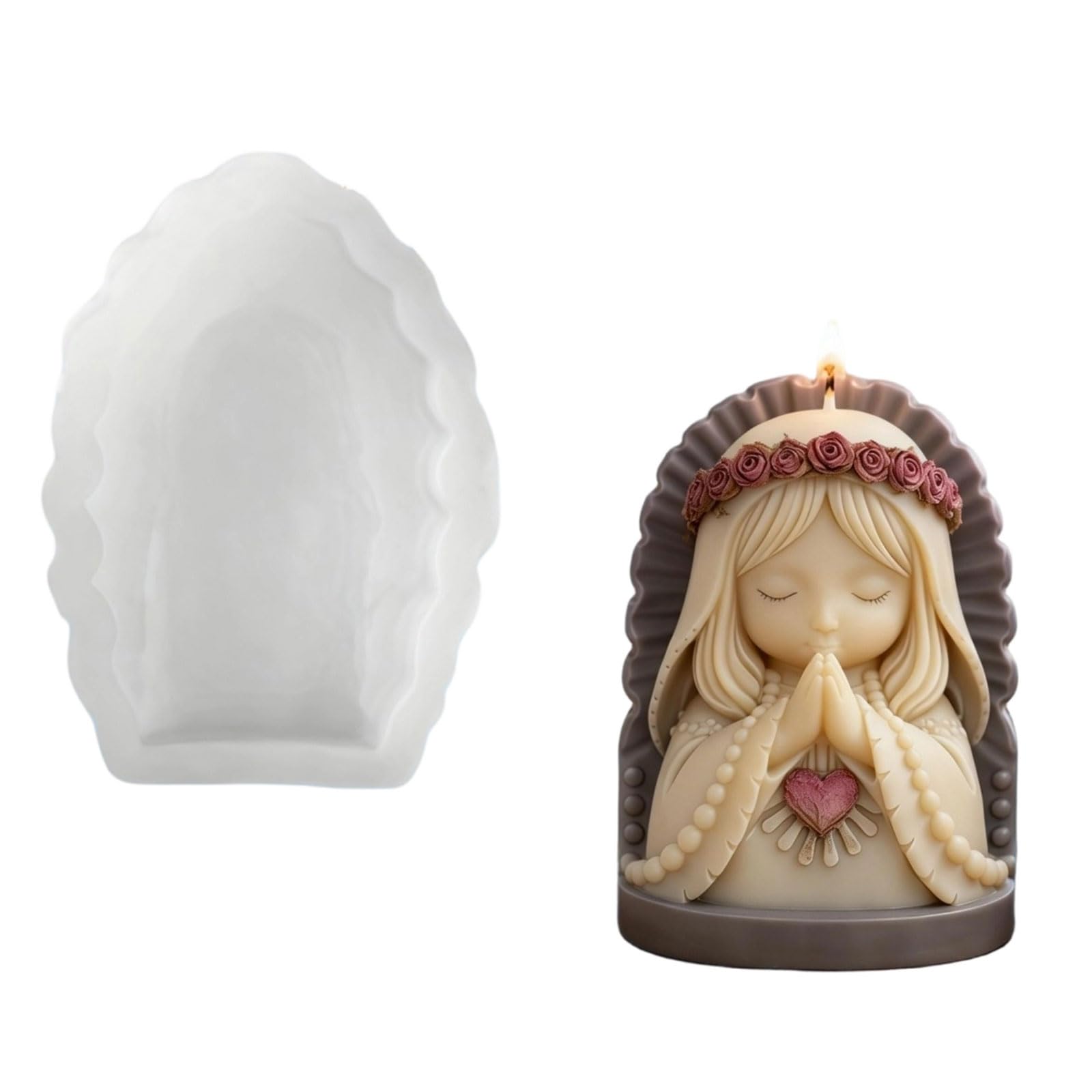 Kaeltsyn Flexible Silicone Craft Detailed Angelic for Diffuser Art Projects Detailed Angelic Figurine