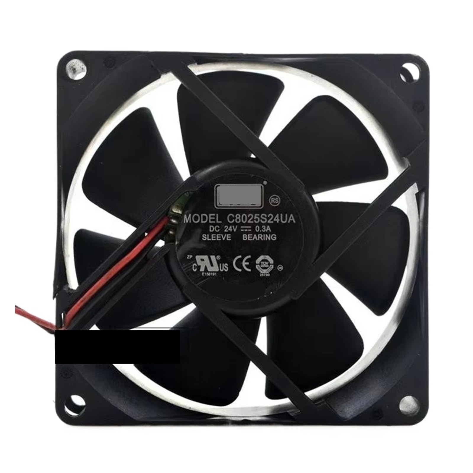 QNEZIQTMH C8025S24UA 24V 0.3A 8CM 80 * 80 * 25MM 2-Wire Cooling Fan(2wire G1)