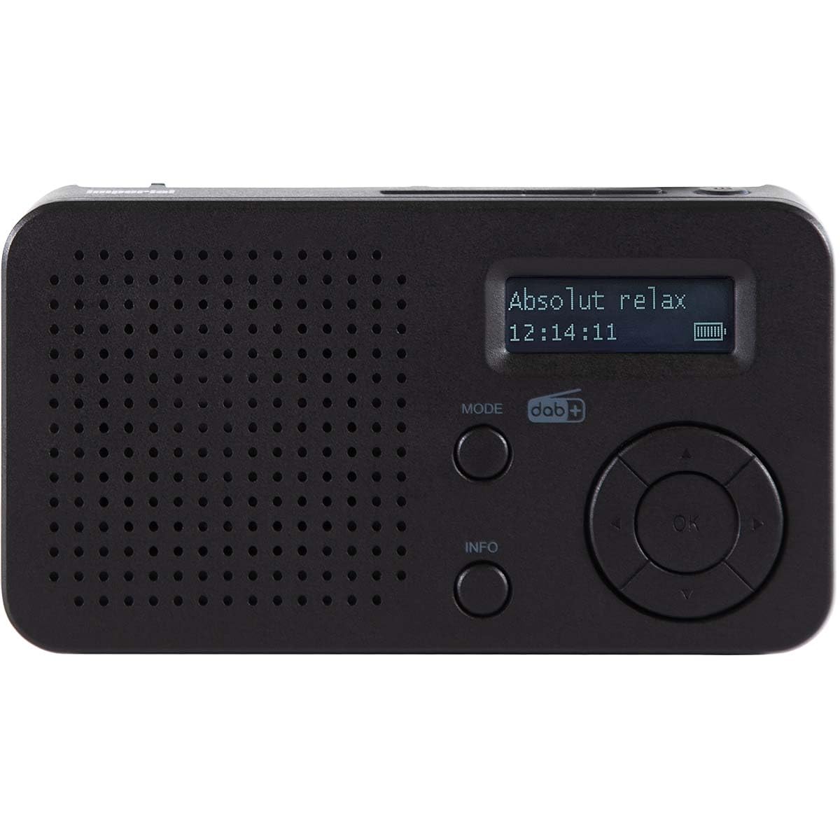 DABMAN 17 radio portátil DAB+/FM con Bluetooth negro