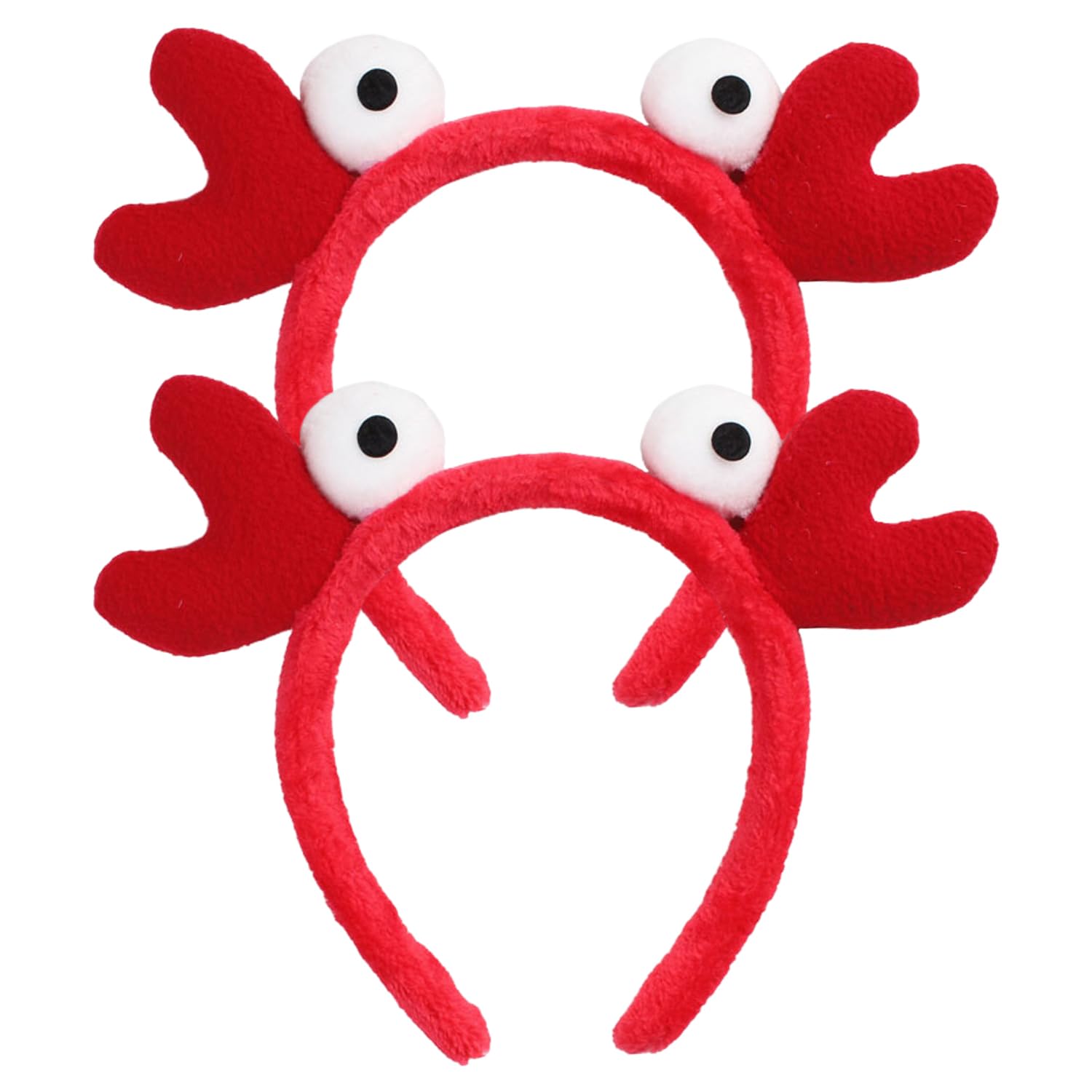 UBSIUH 2 Pieces Crab Headbands, Cute Fun Headbands, Creative Hair Accessories, Role-Playing Accessories, Party Clothing Accessories.