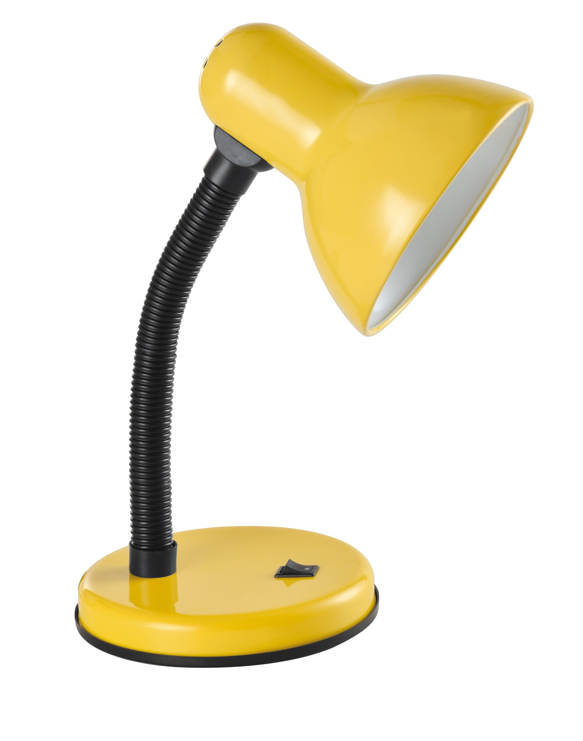 Classic Desk Lamp with a Versatile Flexible Neck, and Integral On/Off Switch, Mains UK Plug, Height 31cm