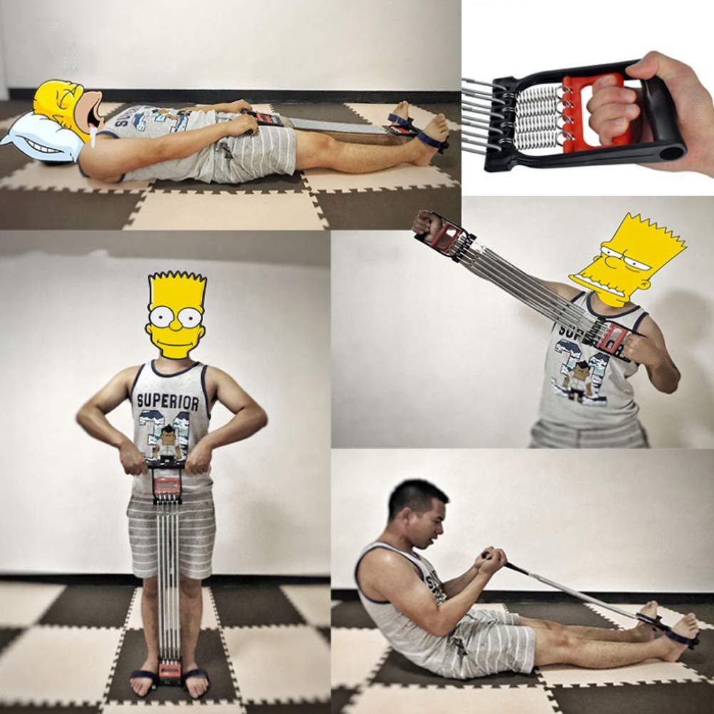 Fitness Brust Expander Brust Expander für Männer Multifunktionale Feder Fuß Sit-Up Fitness Rally Home Fitness Brust Expander