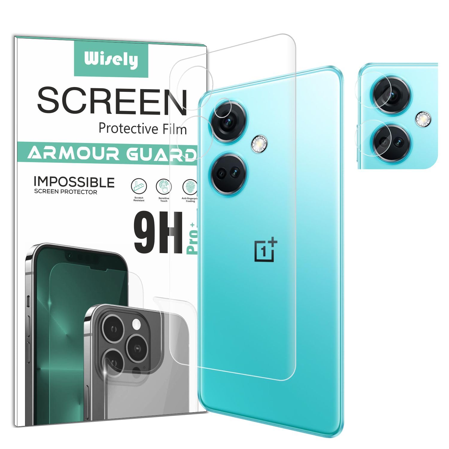 Wisely 2in1 Camera Lens Nano Glass + Anti Scratch TPU Back Guard Screen Protector for OnePlus Nord CE 3 5G - |Back + Camera Guard| (B0CFHRM27B) Amazon Price History, Amazon Price Tracker
