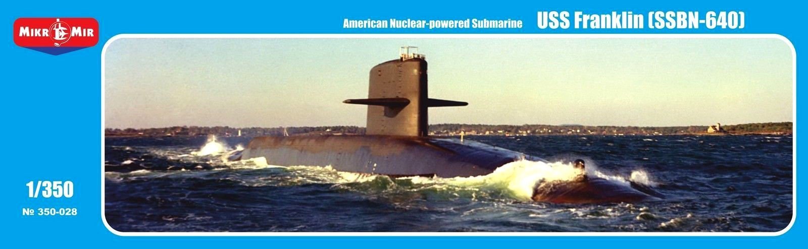Amazon.com: USS Franklin (SSBN-640) Nuclear Submarine 1/350 MIKRO