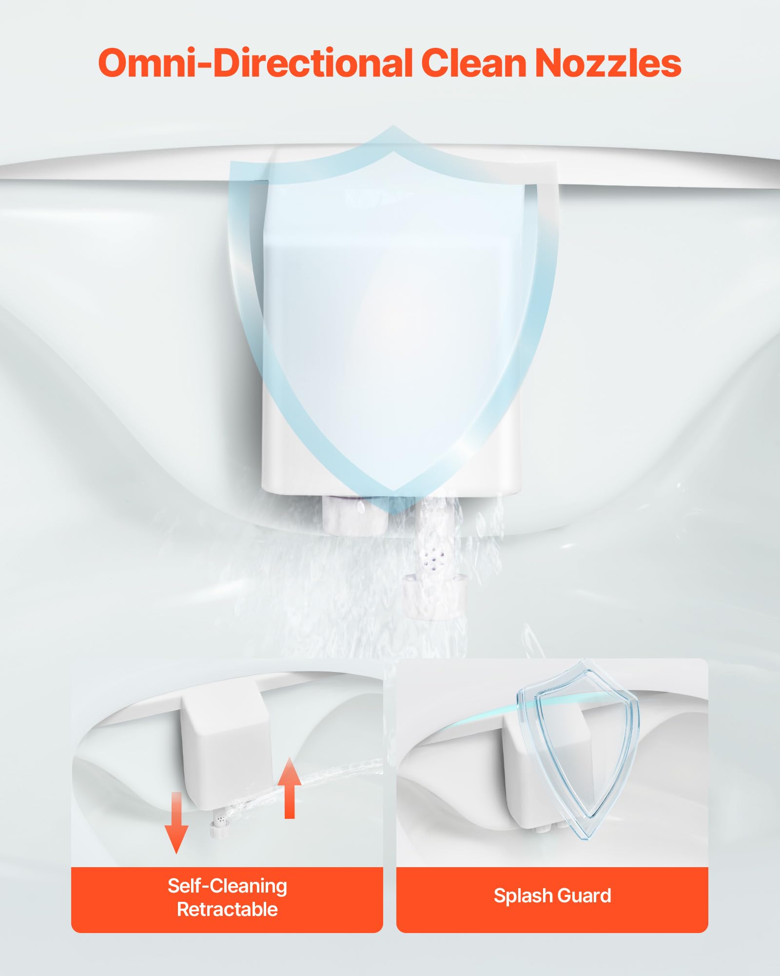 Image secondaire de VEVOR Pulvérisateur Bidet Autonettoyant avec Pression d'Eau Réglable