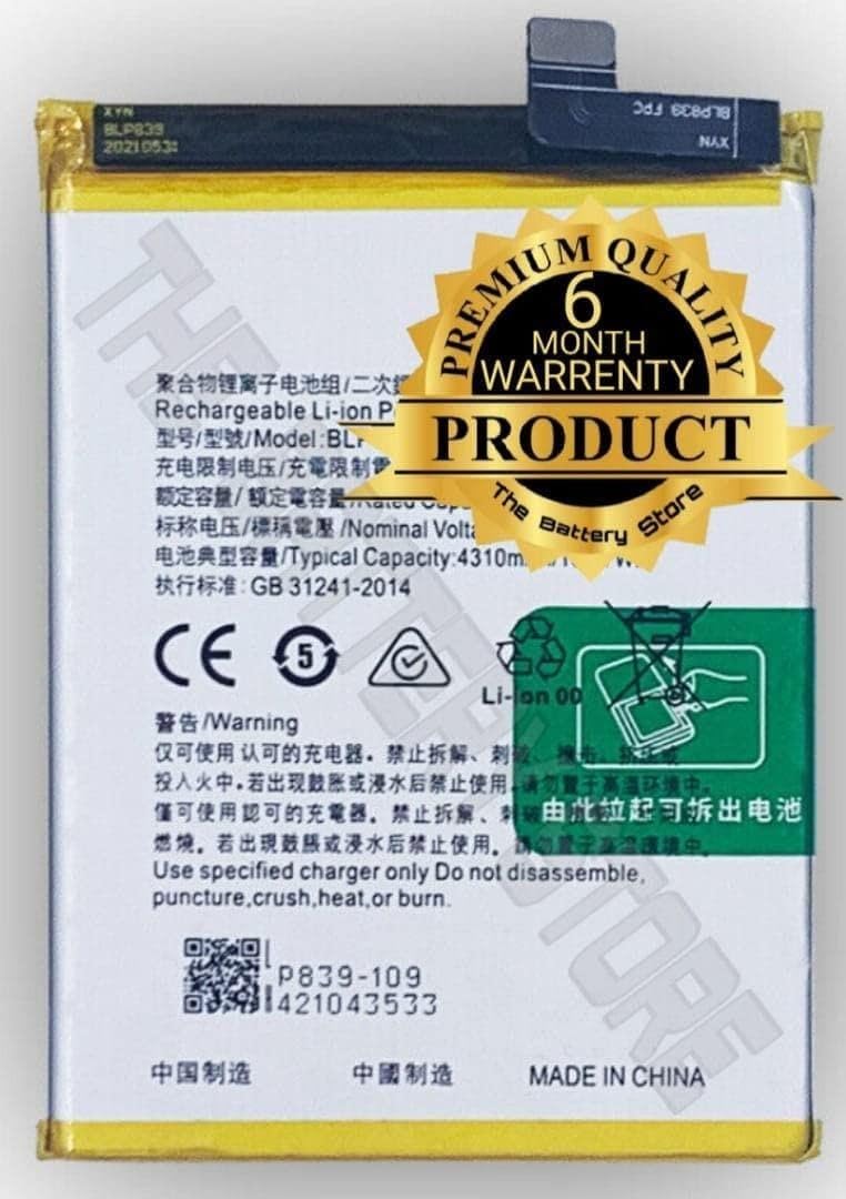 Original BLP839 Battery for Oppo A95 Battery with 6 Month Warranty*** (SEP00074)
