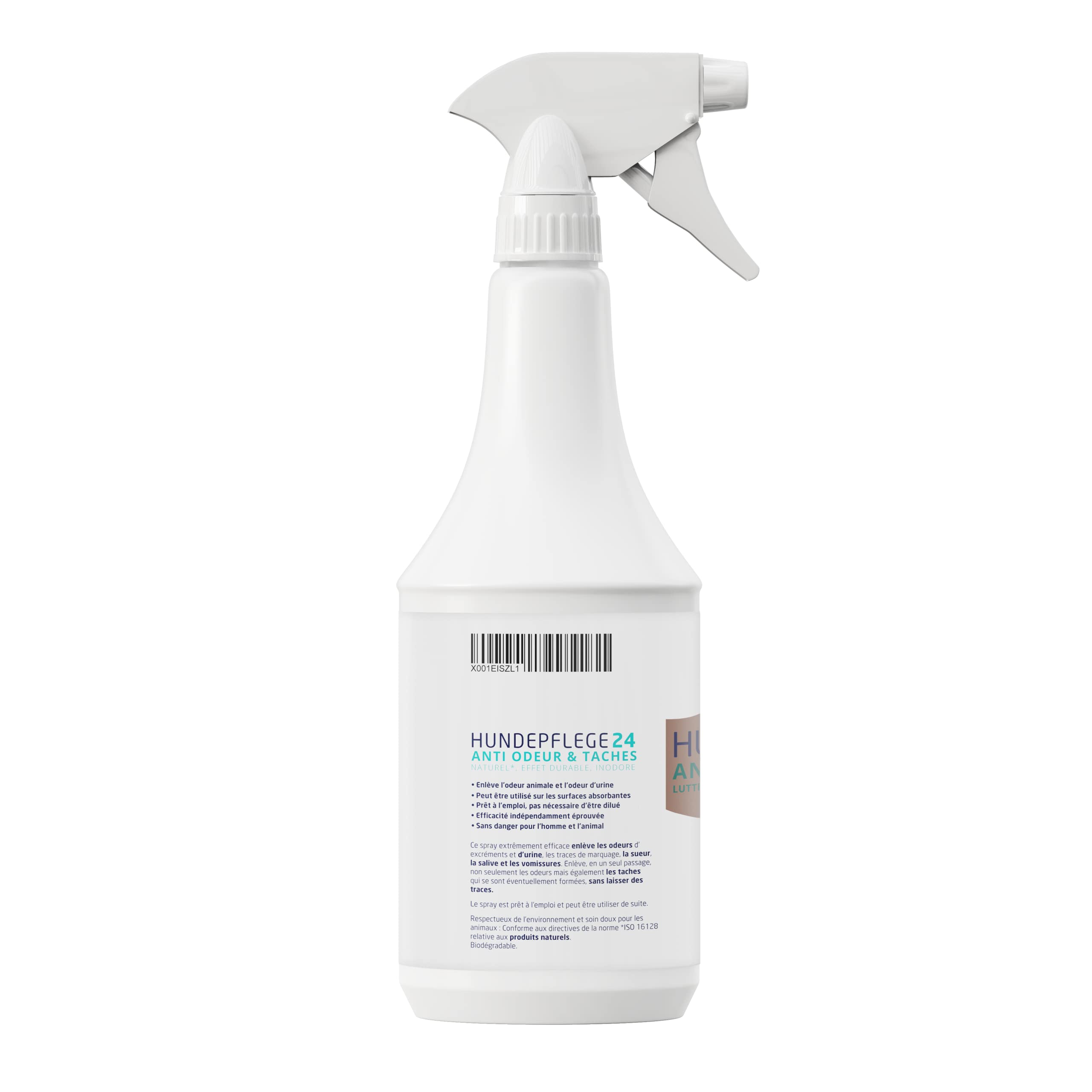 Destructeur d'odeur & détachant en Spray 1 Litre - Action extrêmement Efficace Contre Urine, excréments, vomissures et salive de Chiens et Chats - Neutraliseur d'odeur & nettoyant