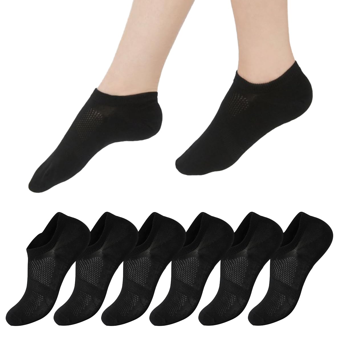 HIDARLING Sneaker Socken Damen & Herren 6 Paar I Kurze Sneak