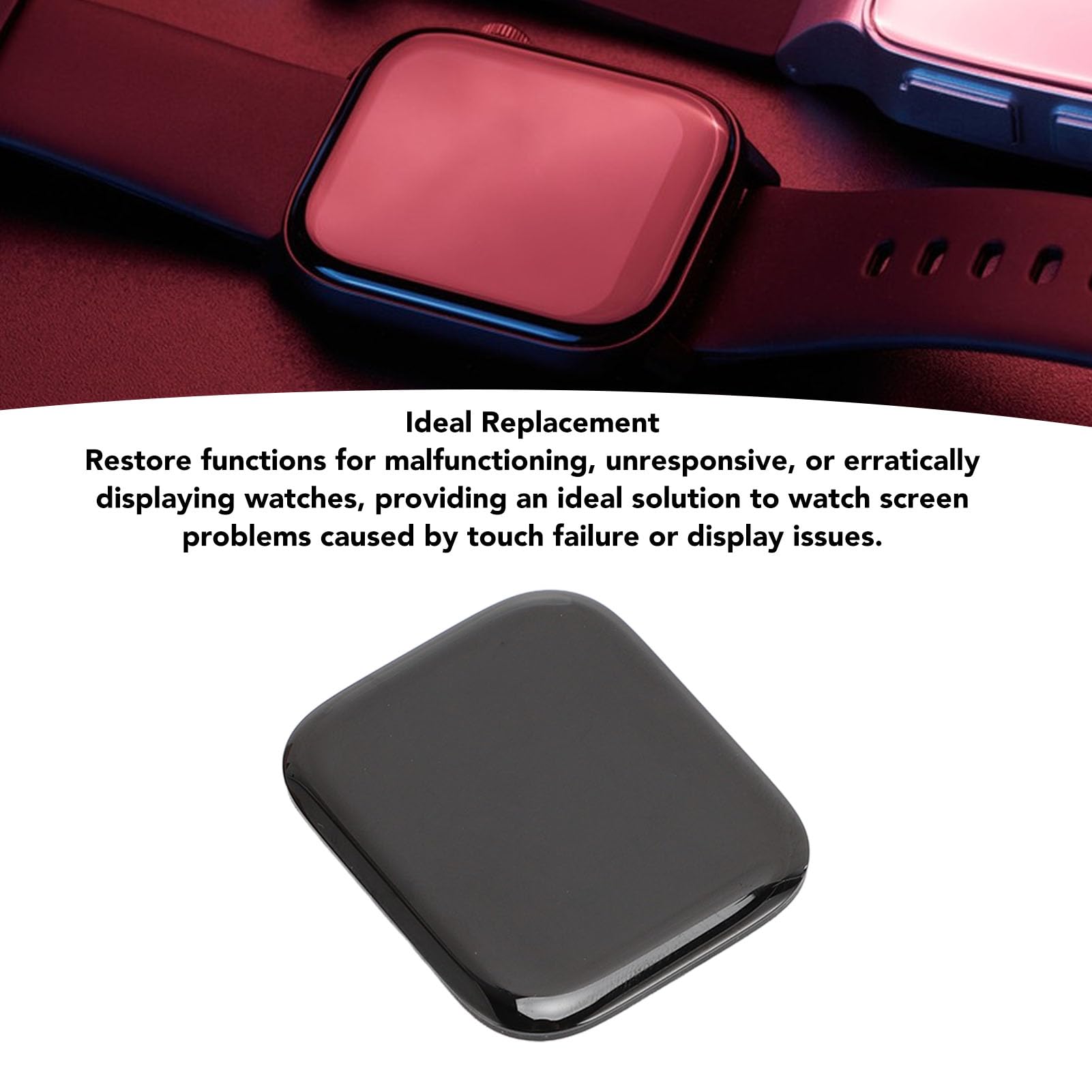 CHICIRIS Zestaw do Wymiany Wyświetlacza LCD Zegarka Digitizer z Ekranem Dotykowym do Zegarka IOS Series 6 z Narzędziami Naprawy (44mm)