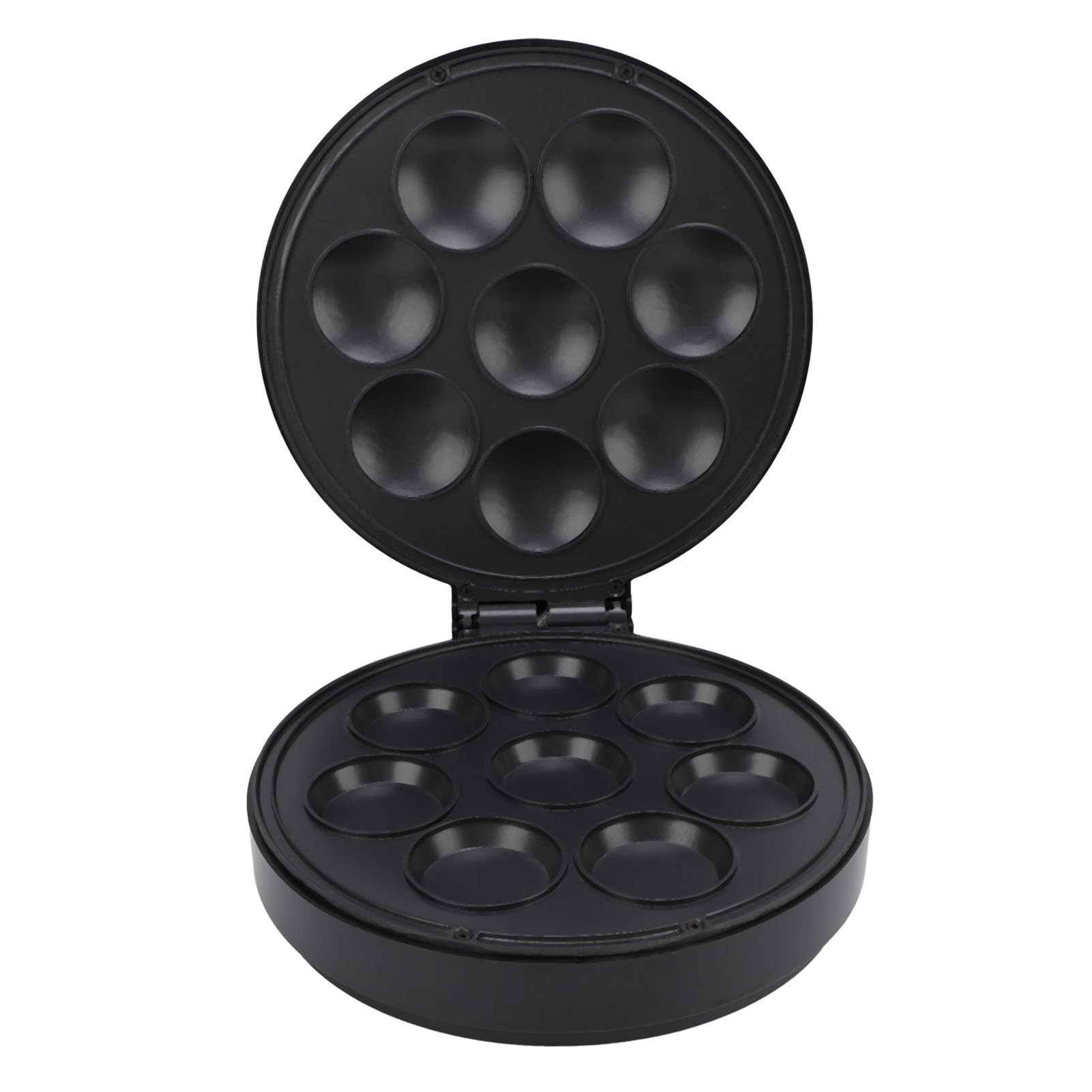 Pongnas Cake-Pop-Maker, 8 Löcher, Doppelseitige Heizung, Antihaftbeschichtung für Brownies, Muffins, Pfannkuchen, mit Kontrollleuchte für die Gewerbliche Bäckerei zu Hause (EU-Stecker 220V)