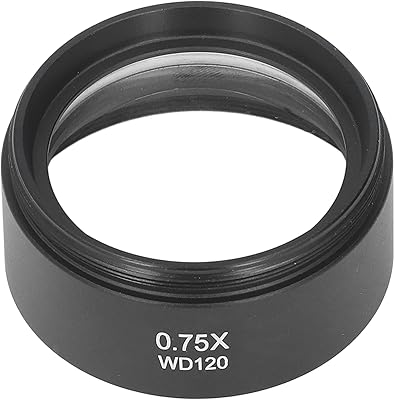 Microscope Lens, High Transmittance and High Refractive Index, 0.75X 120mm Barlow Eyepiece, M48 Interface Accessory for Replacement for Microscope Accessories