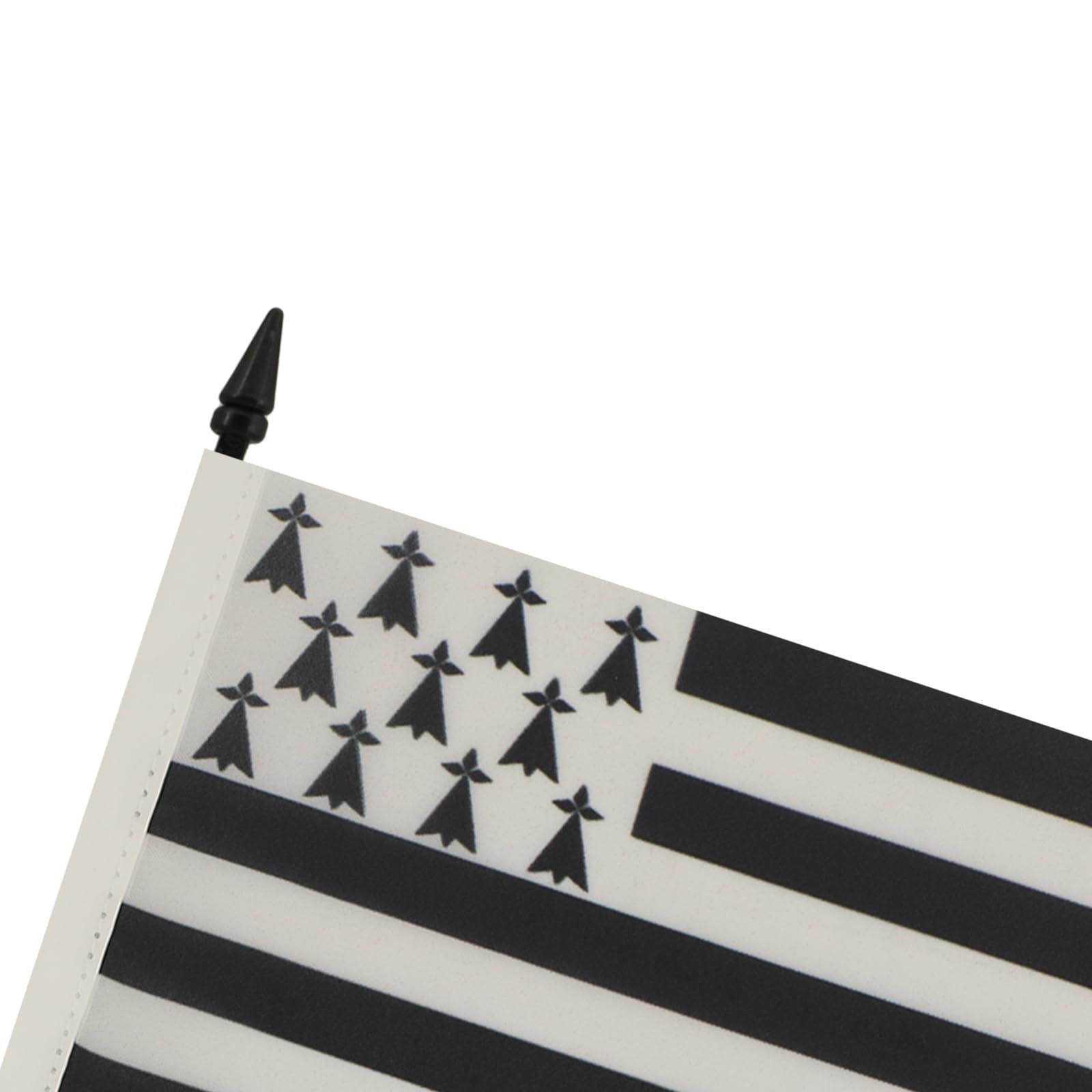 AZ FLAG, Brittany Table Flag 4'' x 6'', French region of Bretagne Office Mini Banner 100% Polyester 15 x 10 cm - Image 4