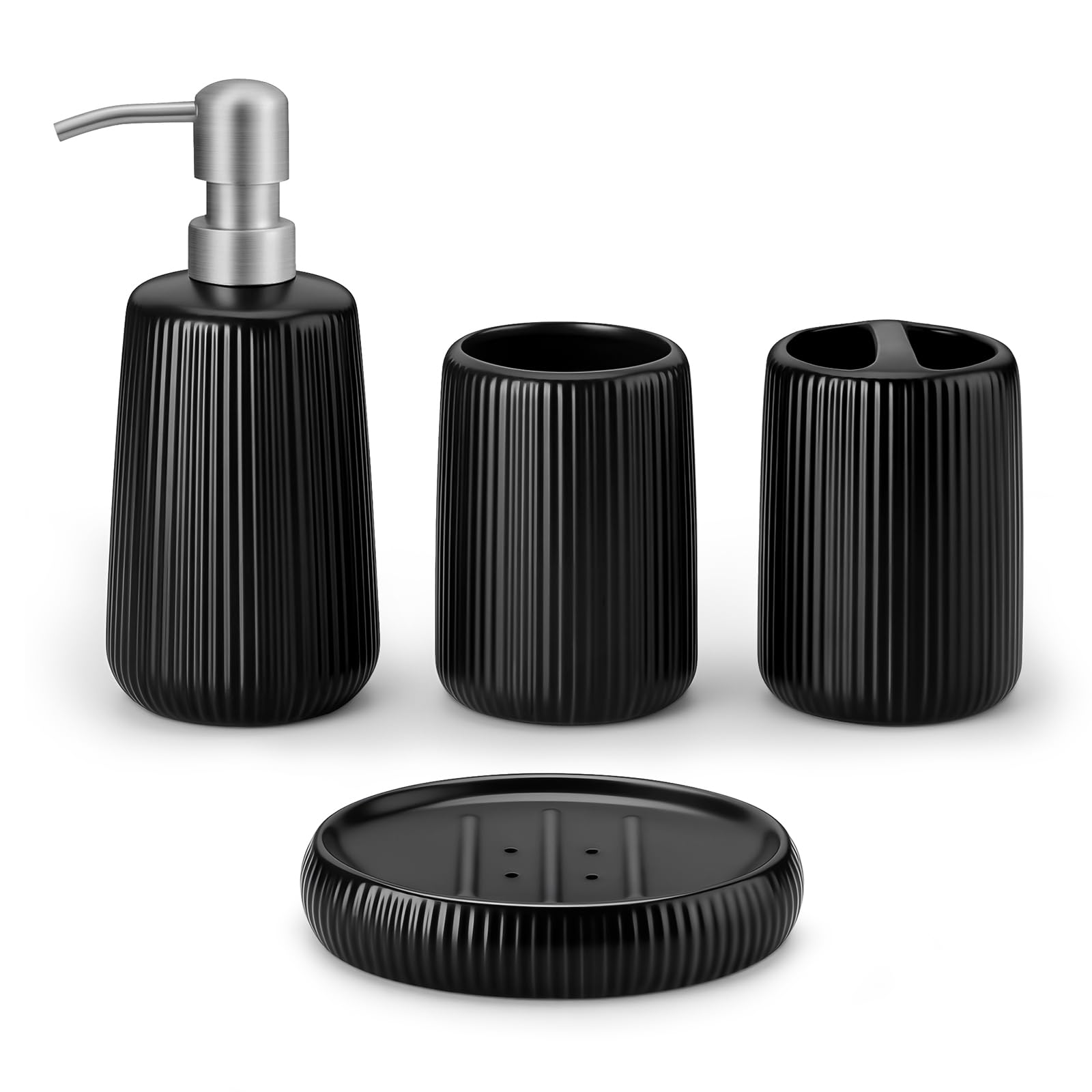 Ensemble d'accessoires de salle de bain 4 pièces pour éliminer le désordre du lavabo